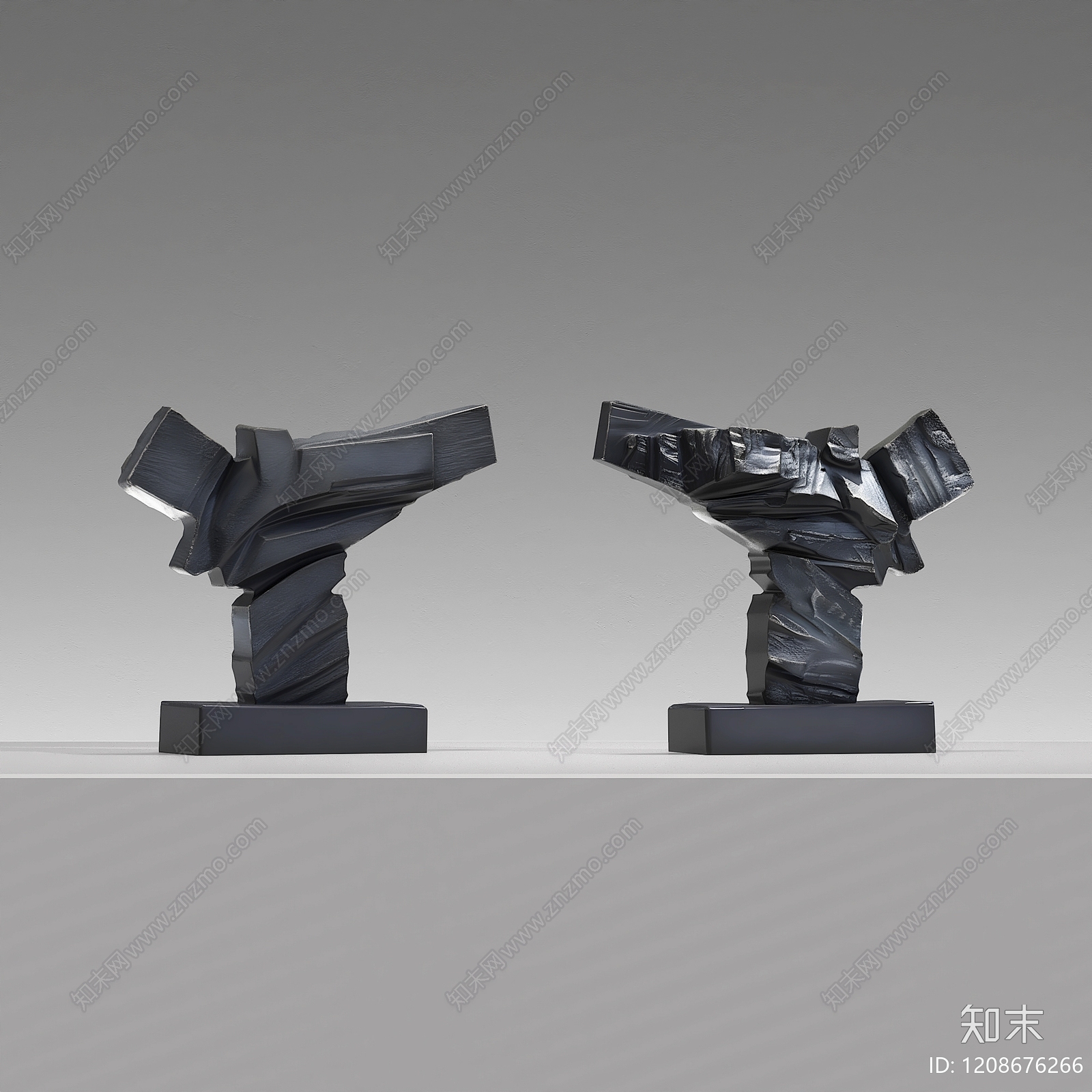 极简主义雕塑摆件3D模型下载【ID:1208676266】