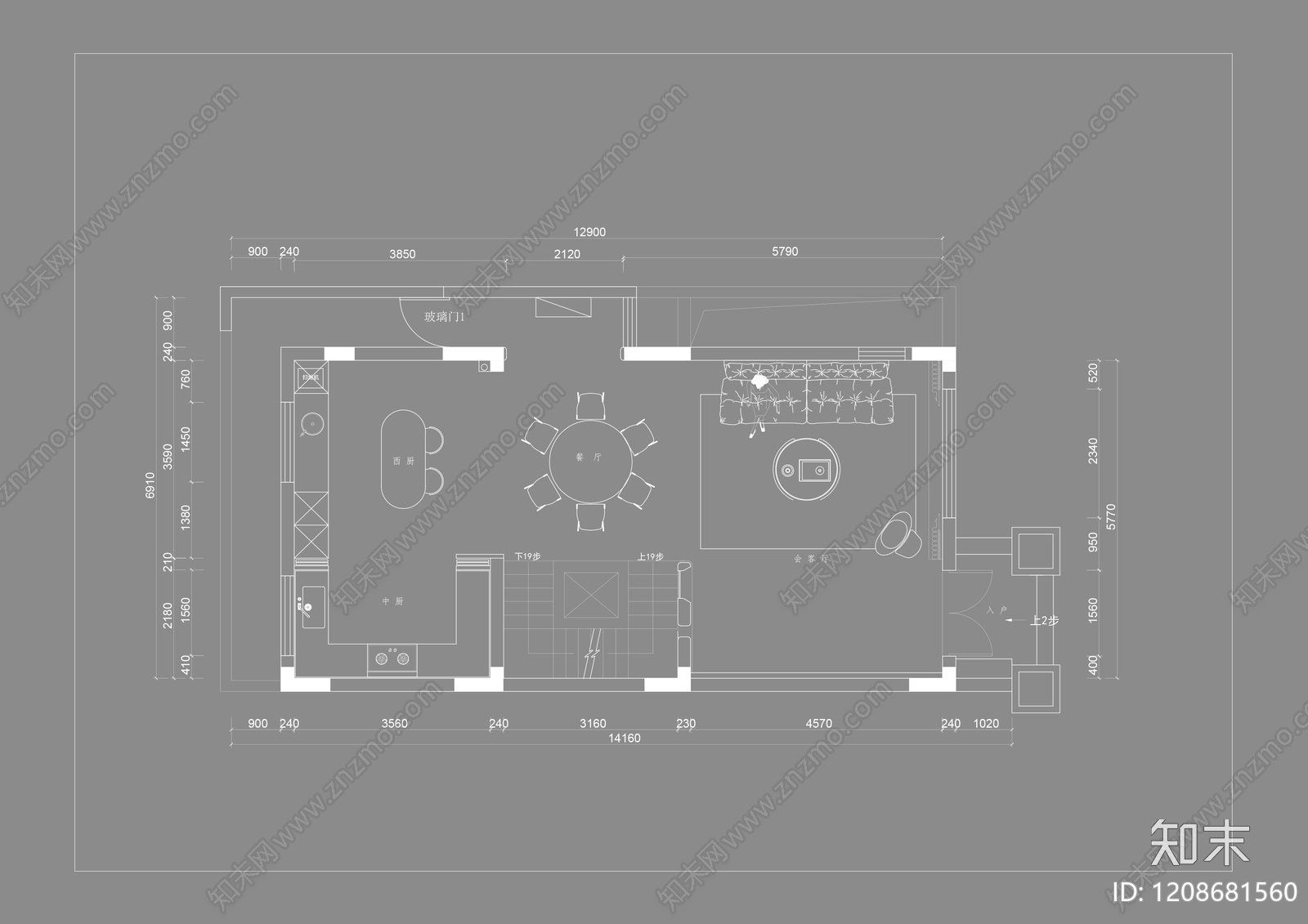 样板间cad施工图下载【ID:1208681560】