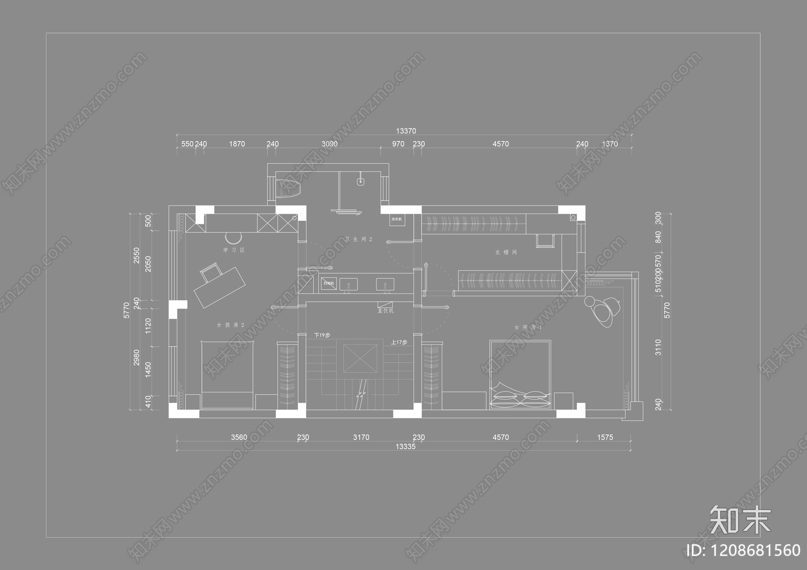 样板间cad施工图下载【ID:1208681560】