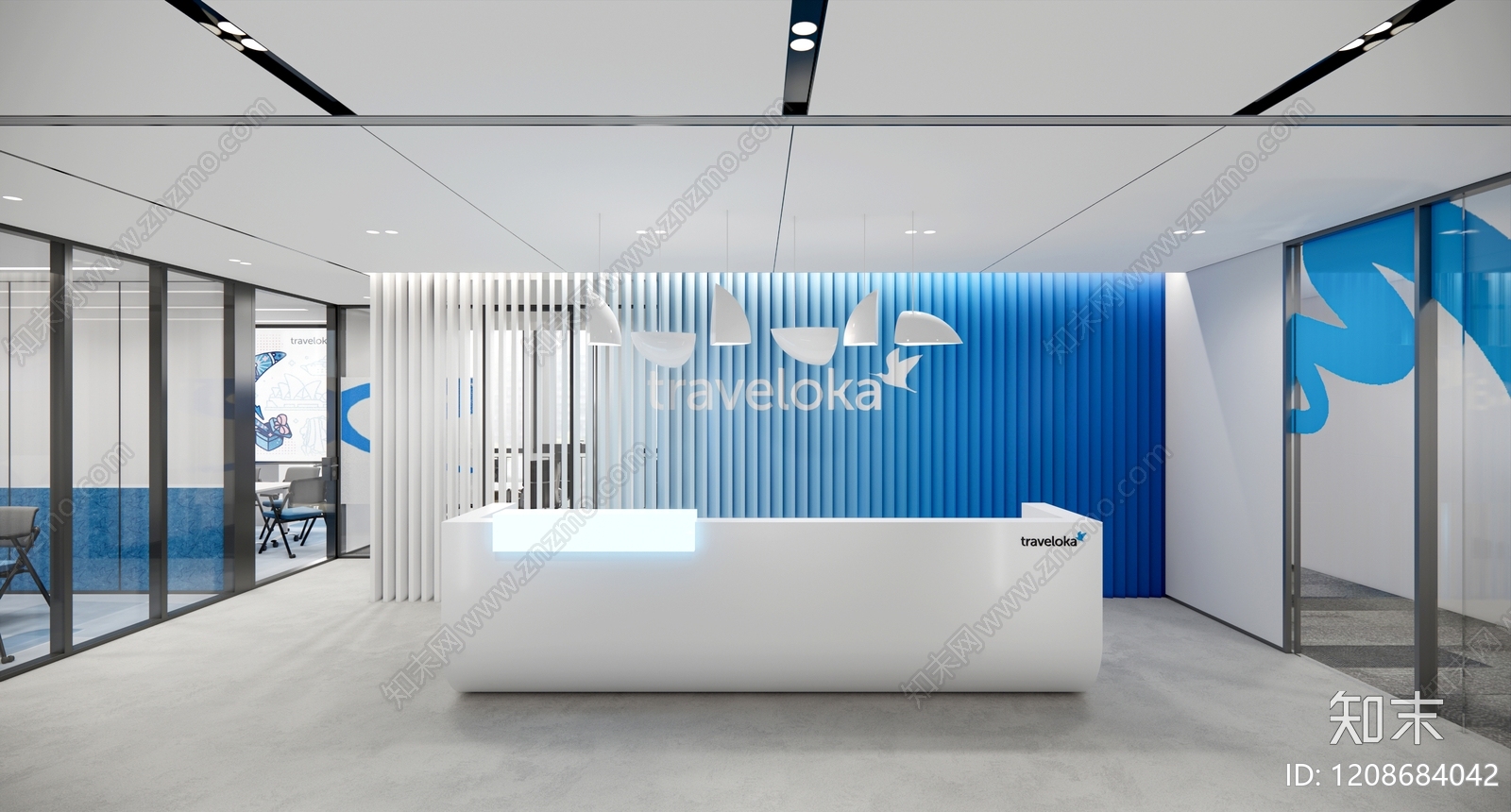 现代办公室SU模型下载【ID:1208684042】