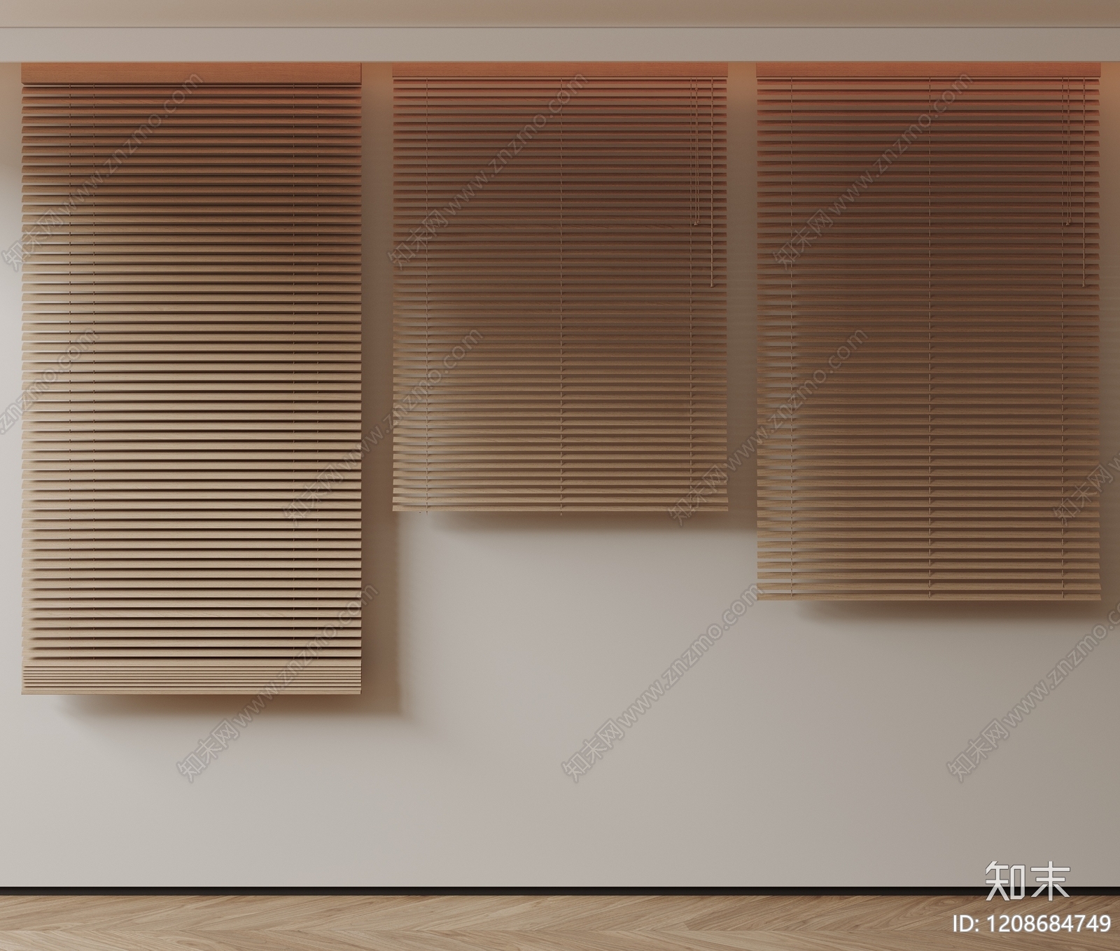 极简百叶帘3D模型下载【ID:1208684749】