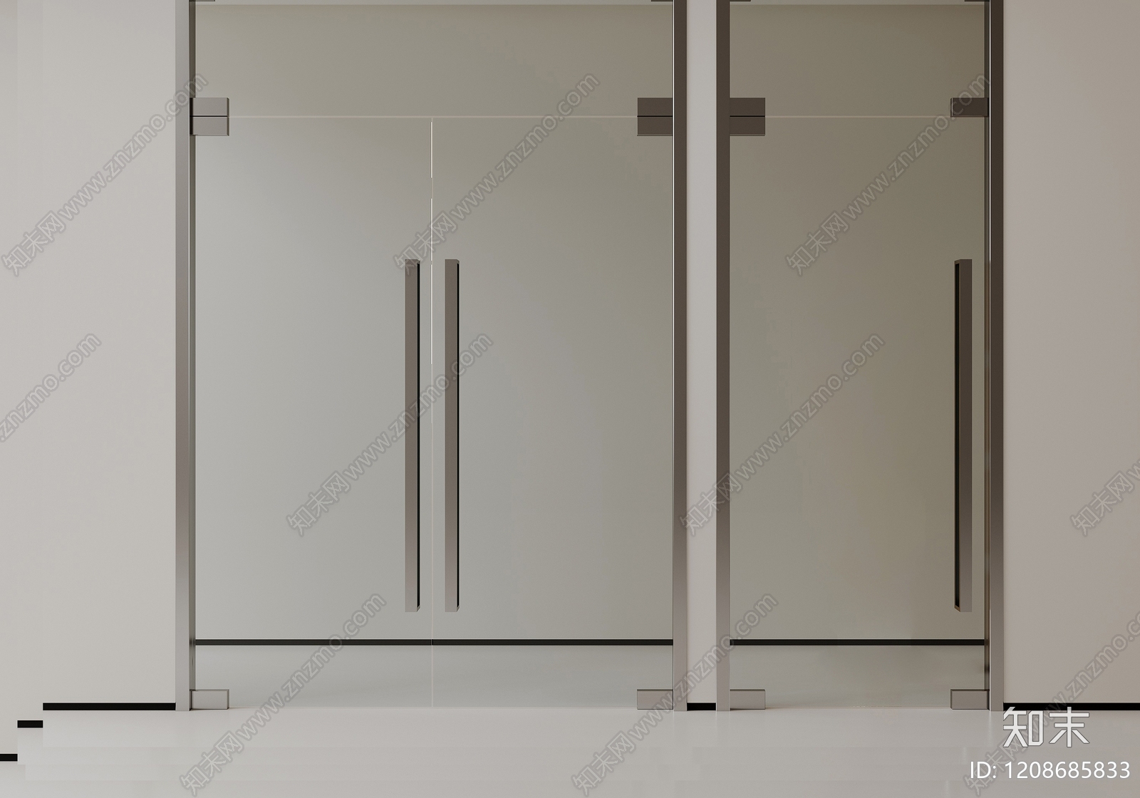 极简双开门3D模型下载【ID:1208685833】