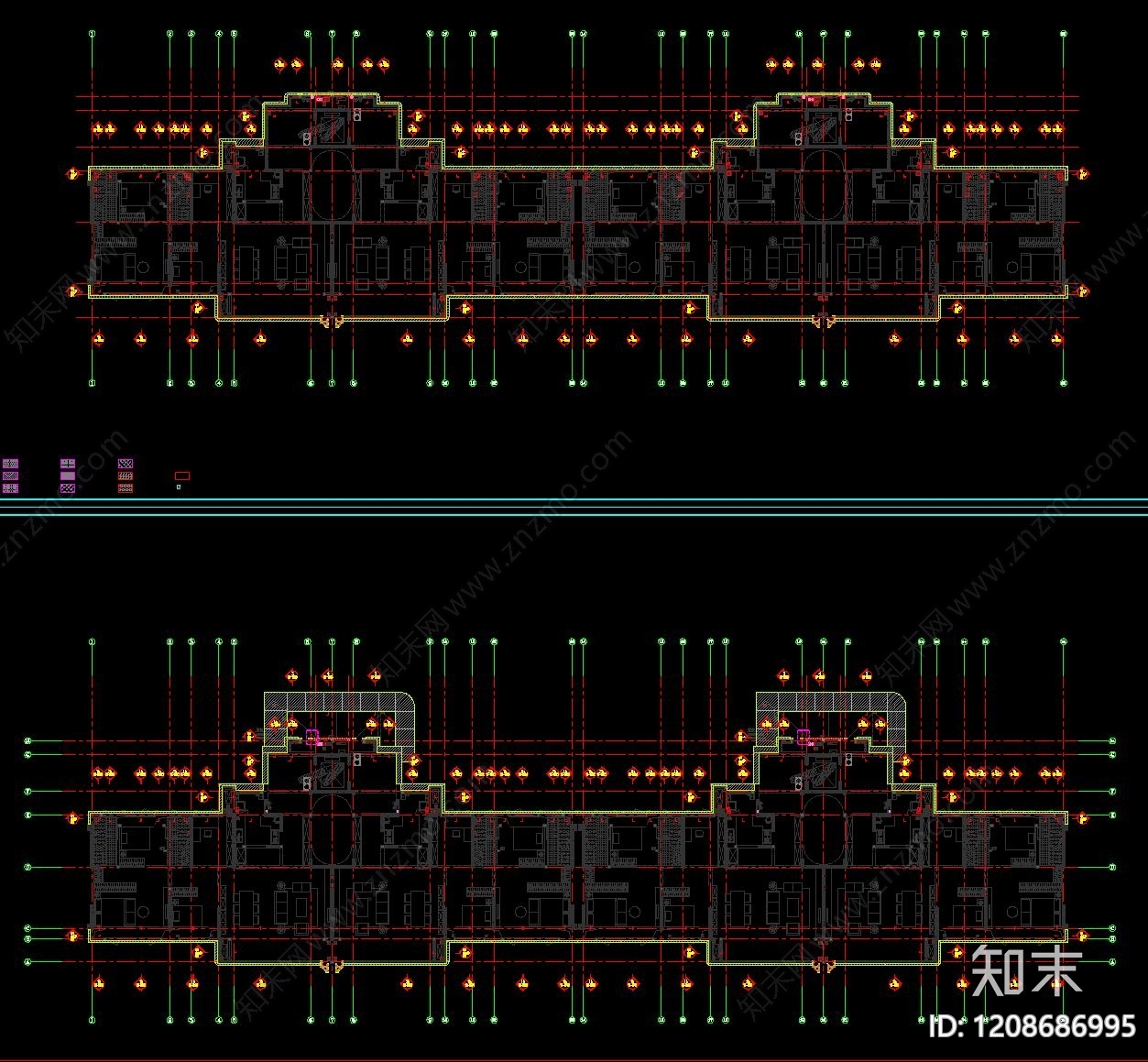 幕墙结构cad施工图下载【ID:1208686995】