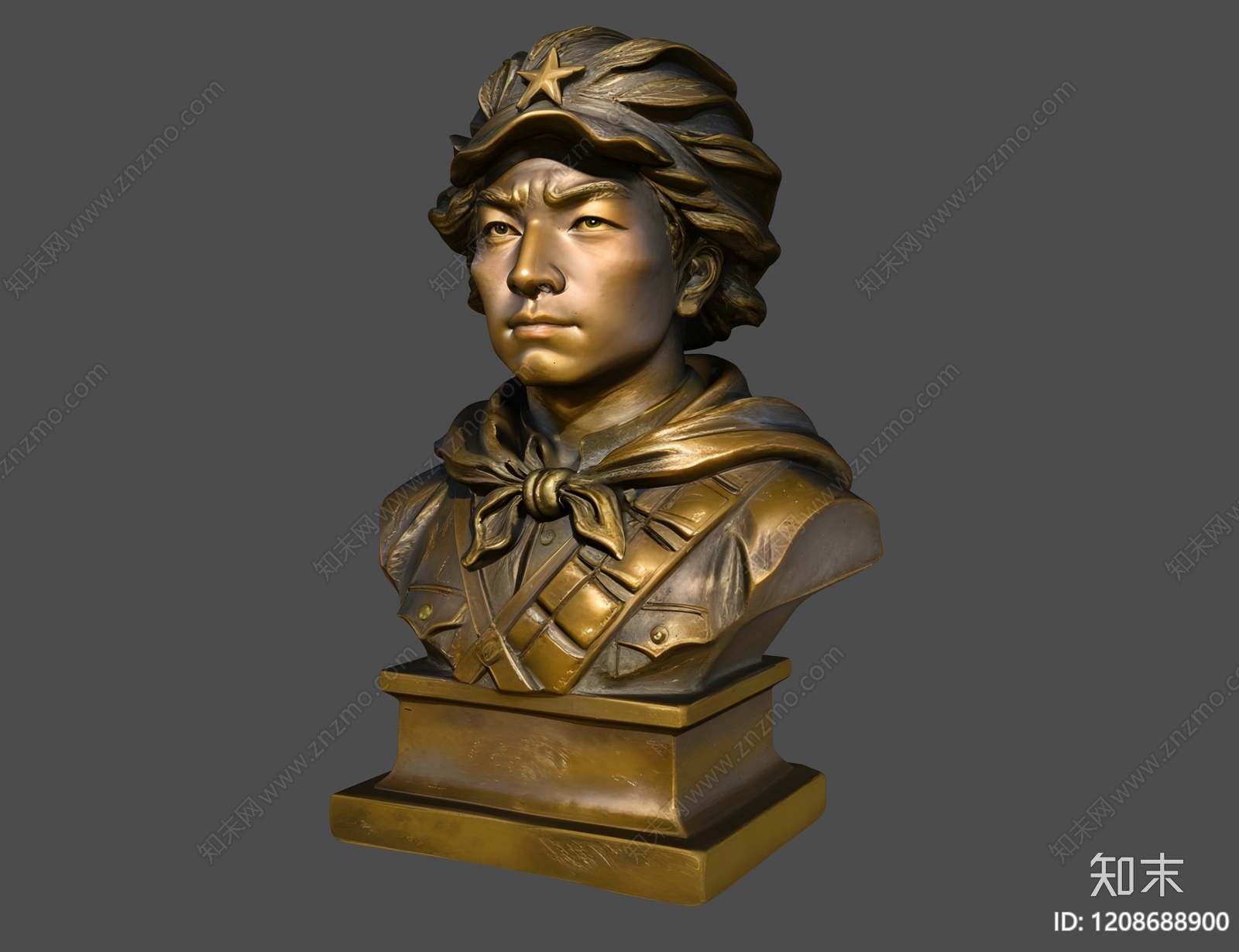 新中式雕塑摆件3D模型下载【ID:1208688900】