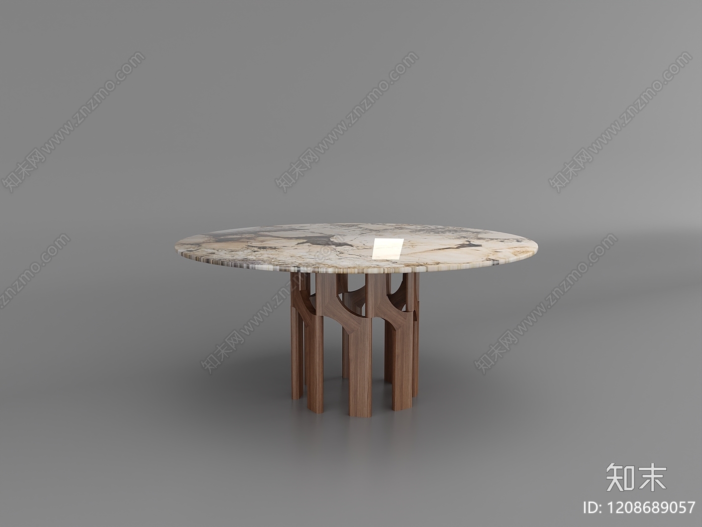 现代简约餐桌3D模型下载【ID:1208689057】