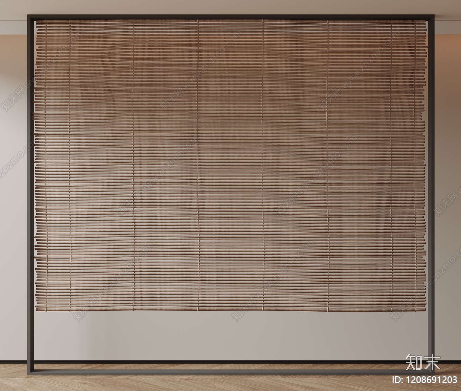 新中式中式窗帘SU模型下载【ID:1208691203】