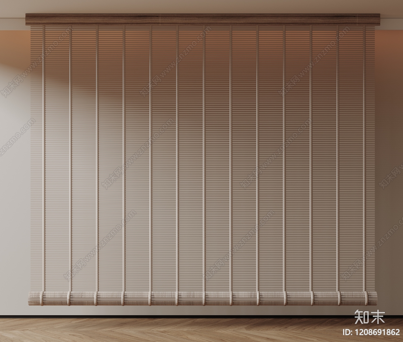 新中式中式窗帘SU模型下载【ID:1208691862】