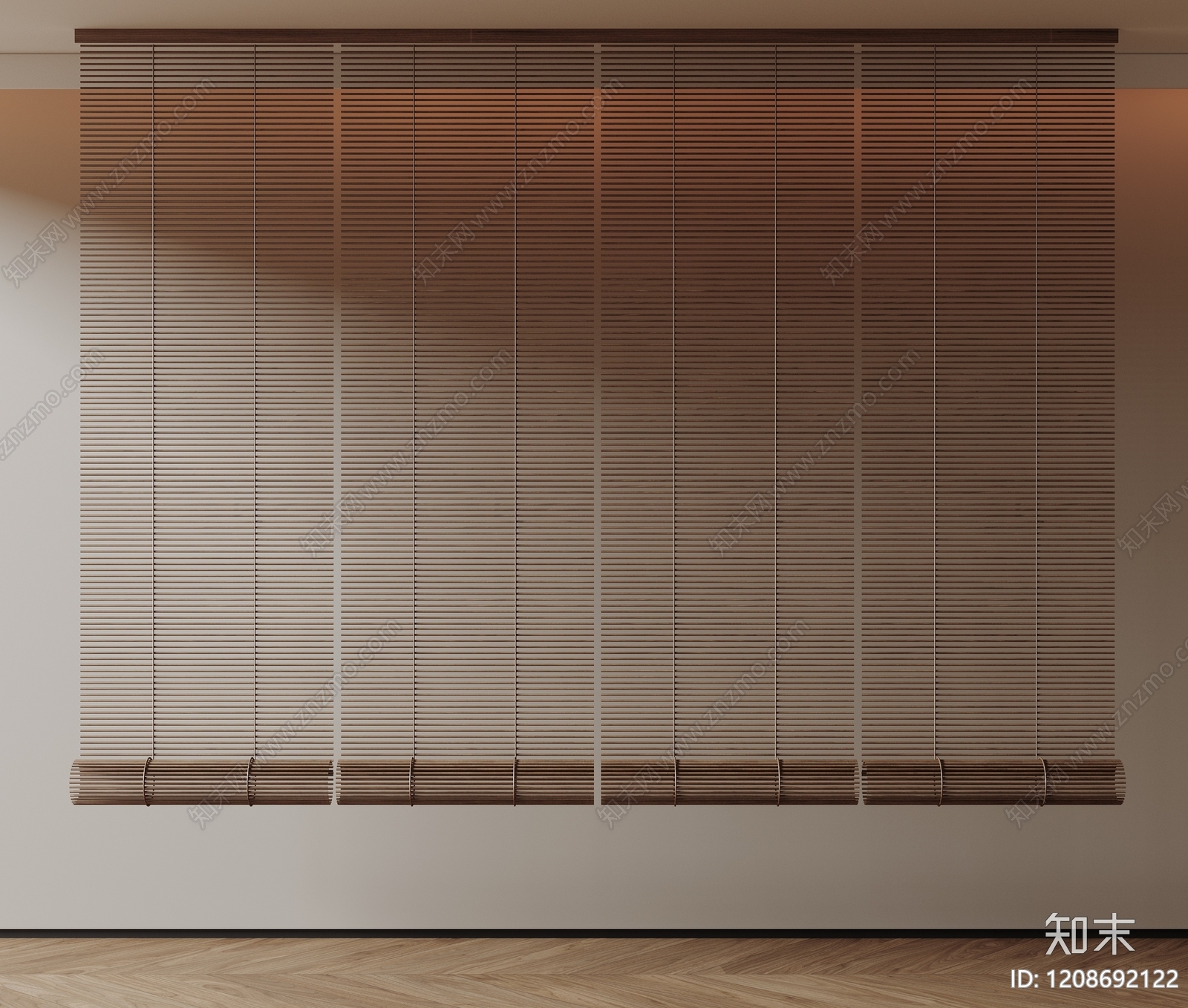 新中式中式窗帘SU模型下载【ID:1208692122】