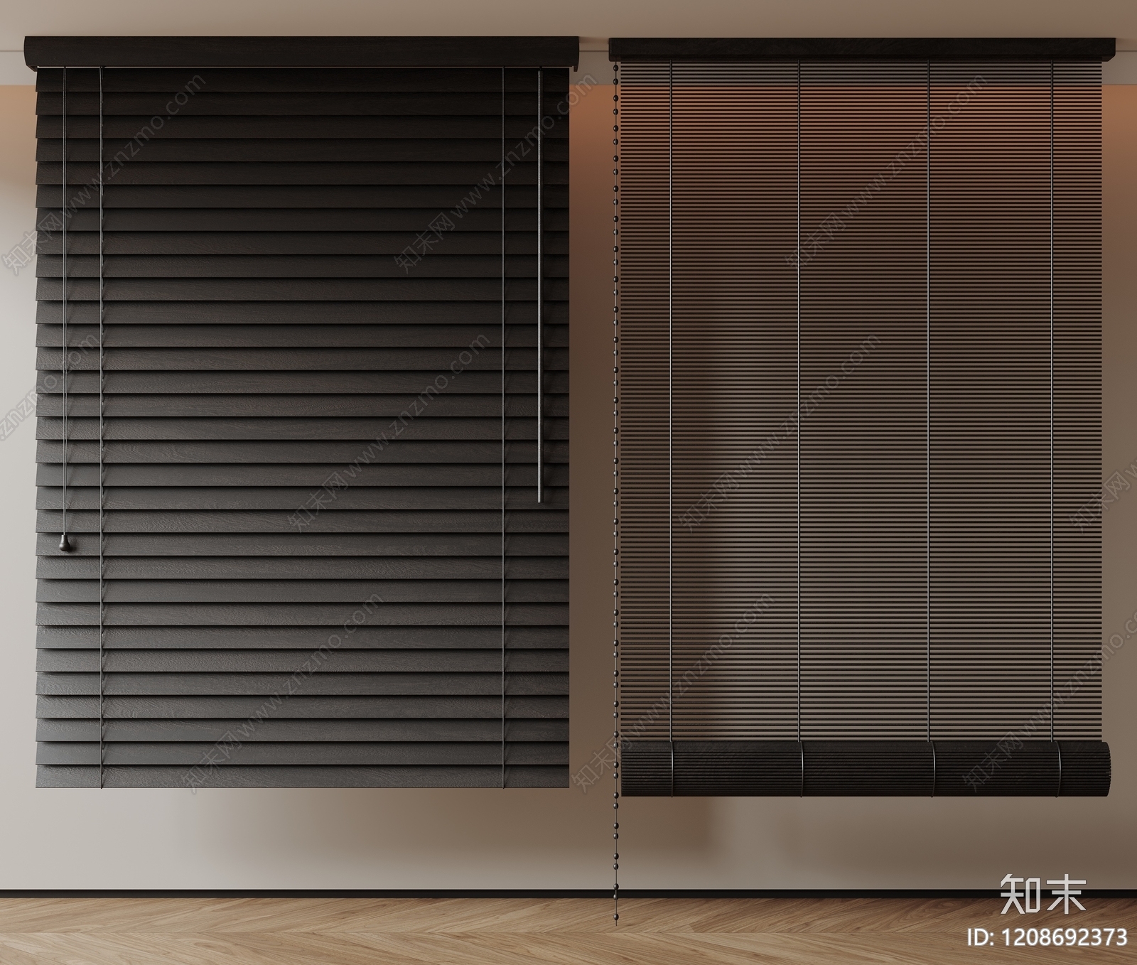 新中式中式窗帘SU模型下载【ID:1208692373】