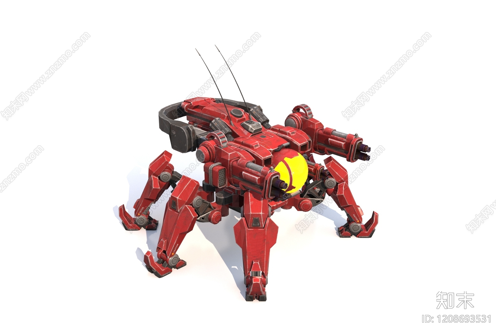 机甲风军事器材3D模型下载【ID:1208693531】