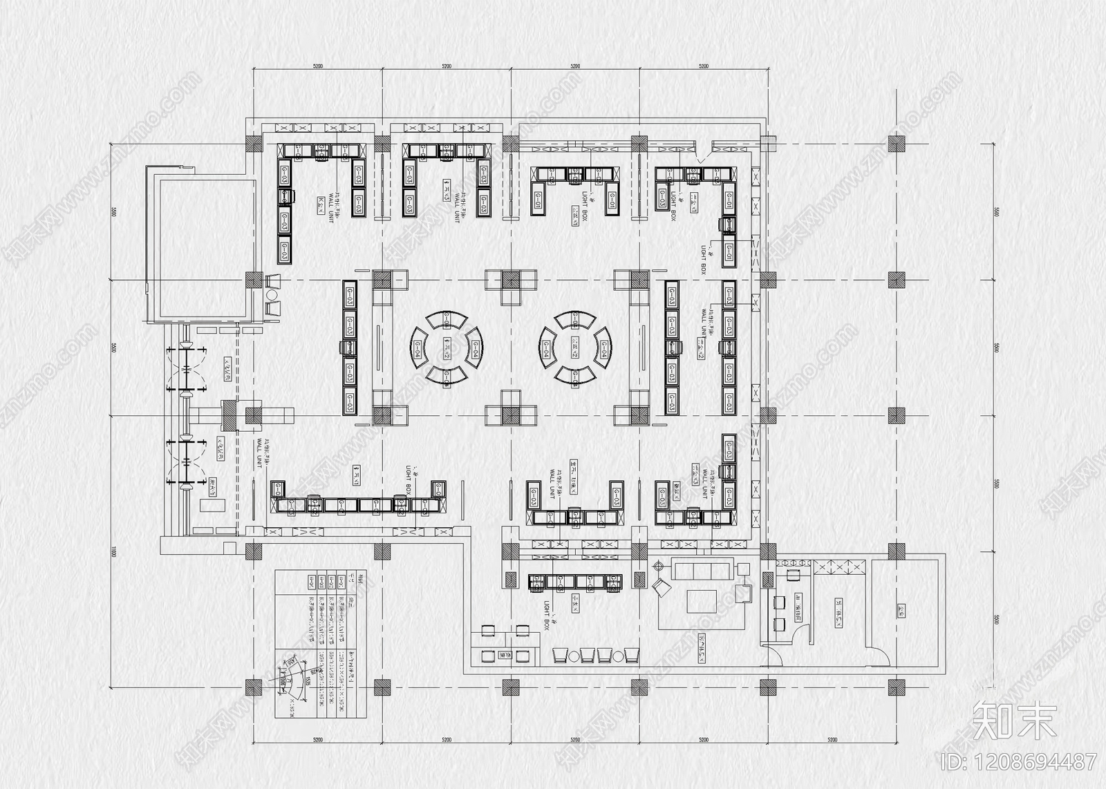 35套珠宝店首饰店黄金店专卖店CAD施工图cad施工图下载【ID:1208694487】
