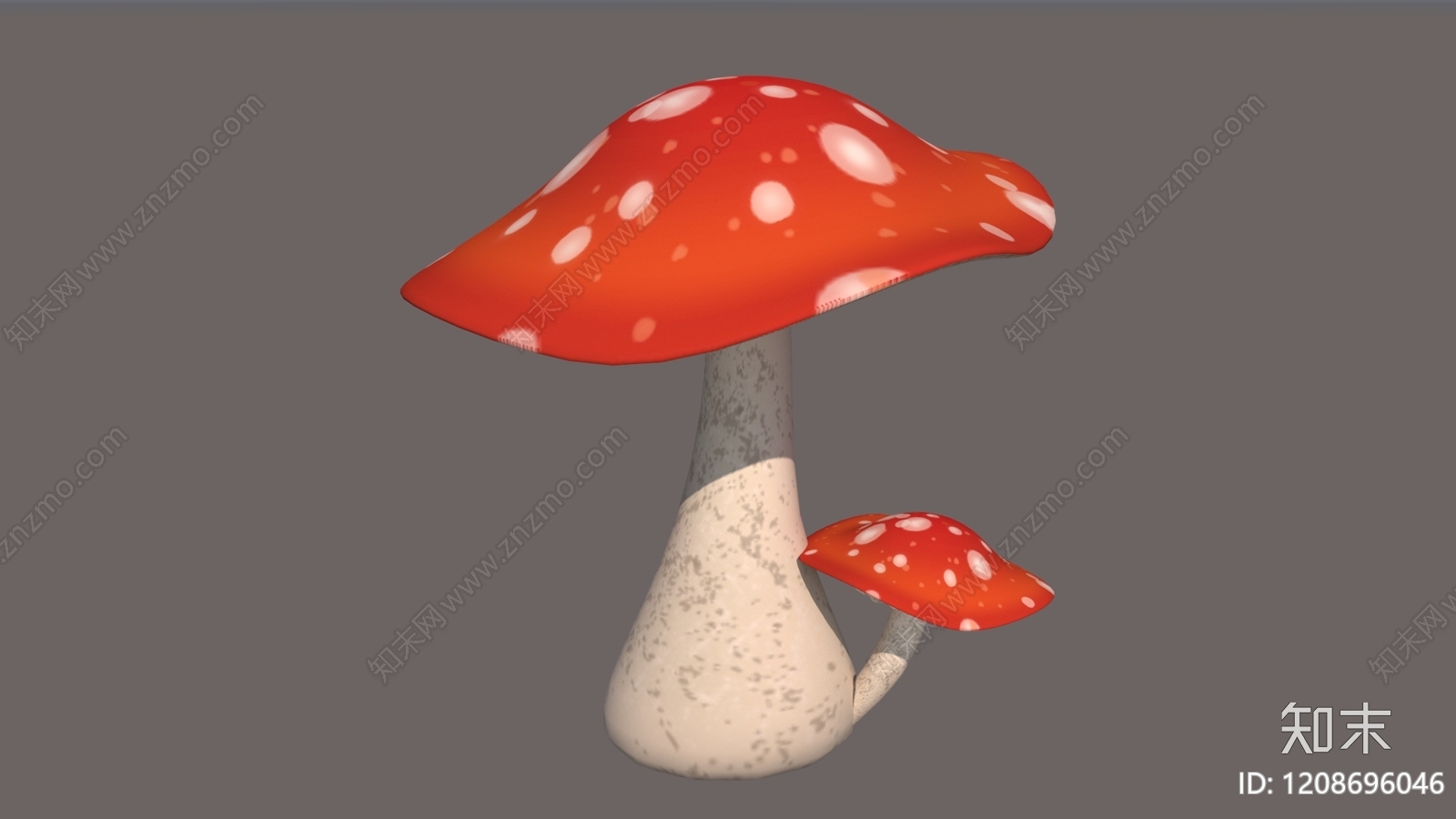 卡通渲染雕塑摆件3D模型下载【ID:1208696046】
