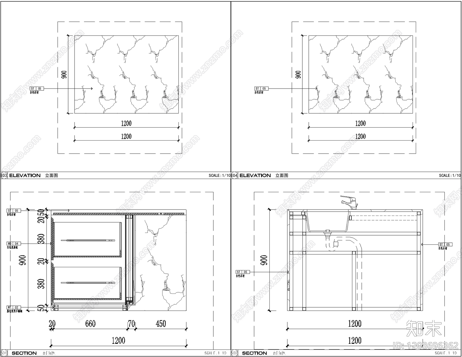 吧台节点施工图下载【ID:1208696362】