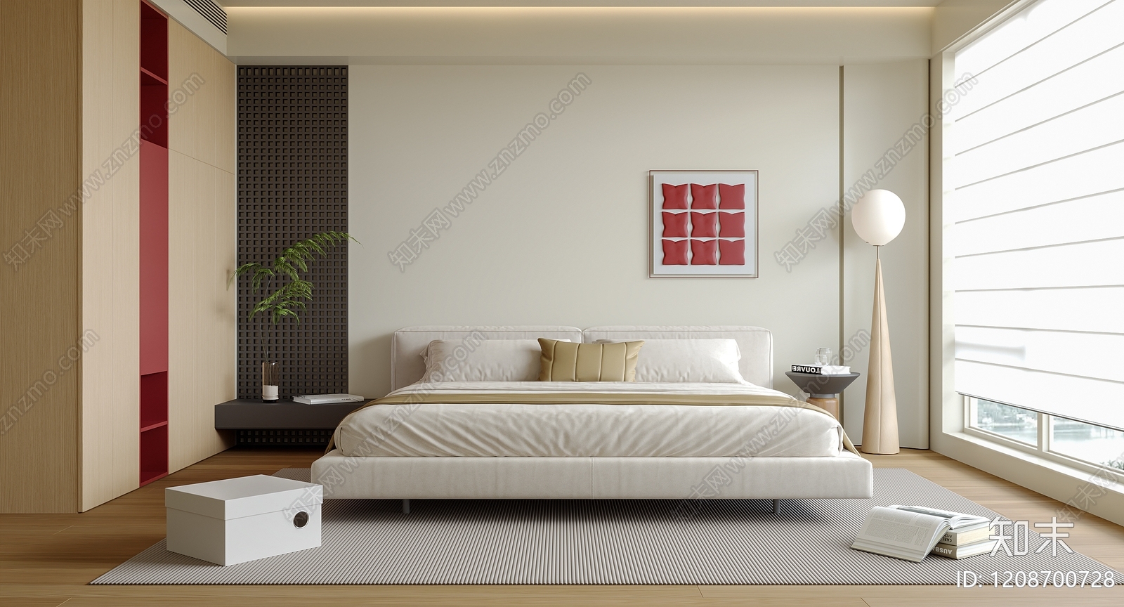 现代家居卧室SU模型下载【ID:1208700728】