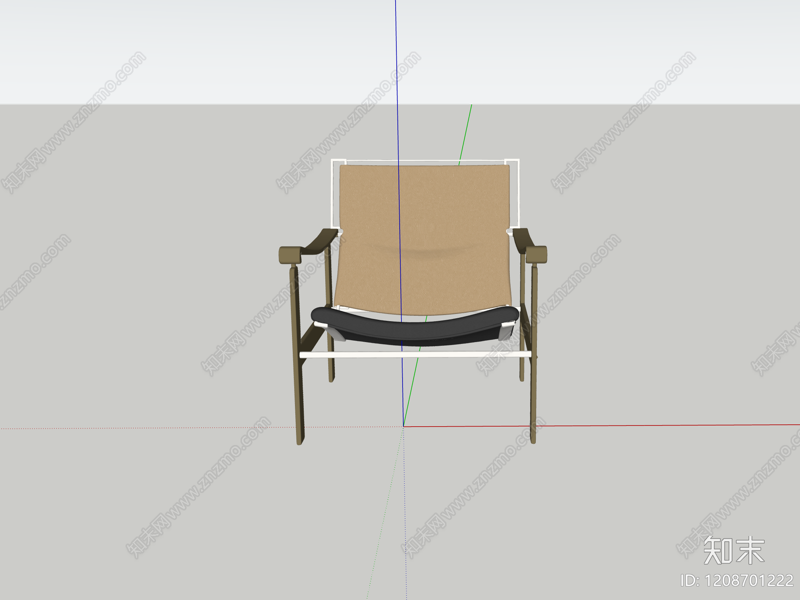 现代极简休闲椅SU模型下载【ID:1208701222】