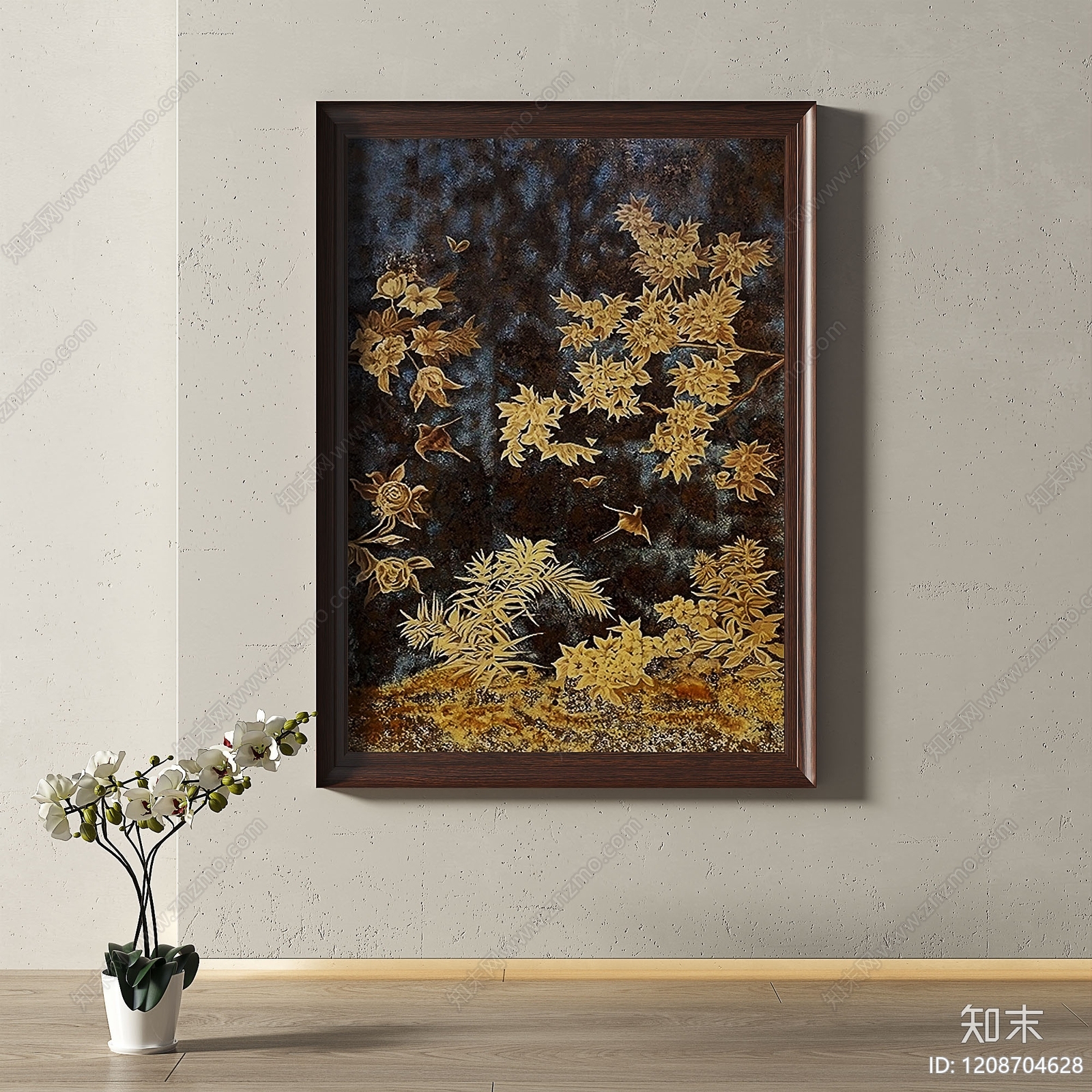 中古挂画3D模型下载【ID:1208704628】