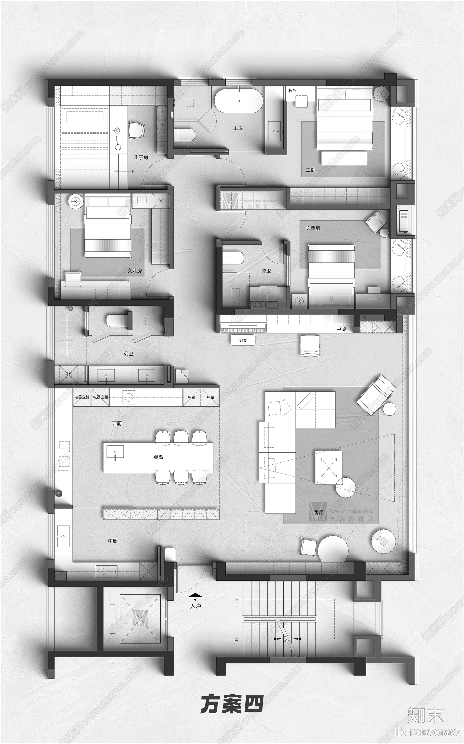 大平层cad施工图下载【ID:1208704867】