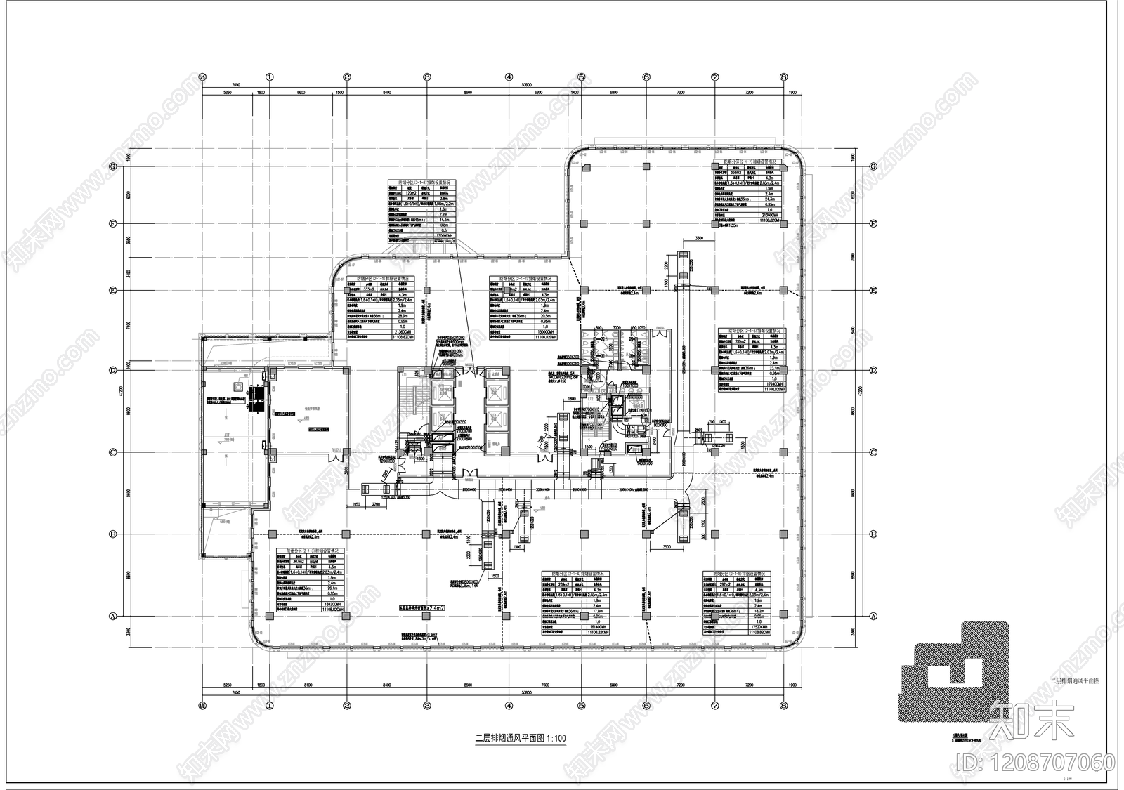 防排烟系统cad施工图下载【ID:1208707060】