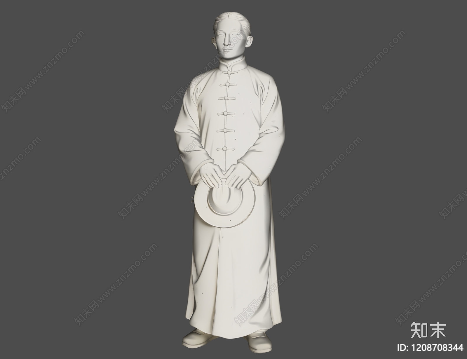 新中式现代雕塑SU模型下载【ID:1208708344】