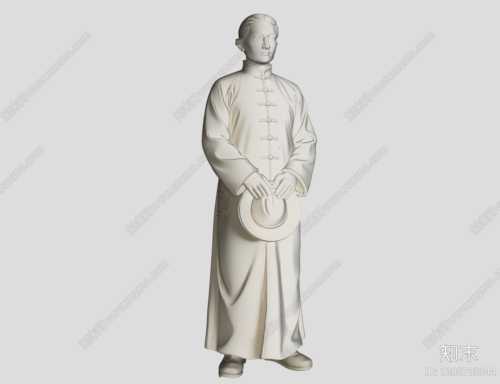 新中式现代雕塑SU模型下载【ID:1208708344】
