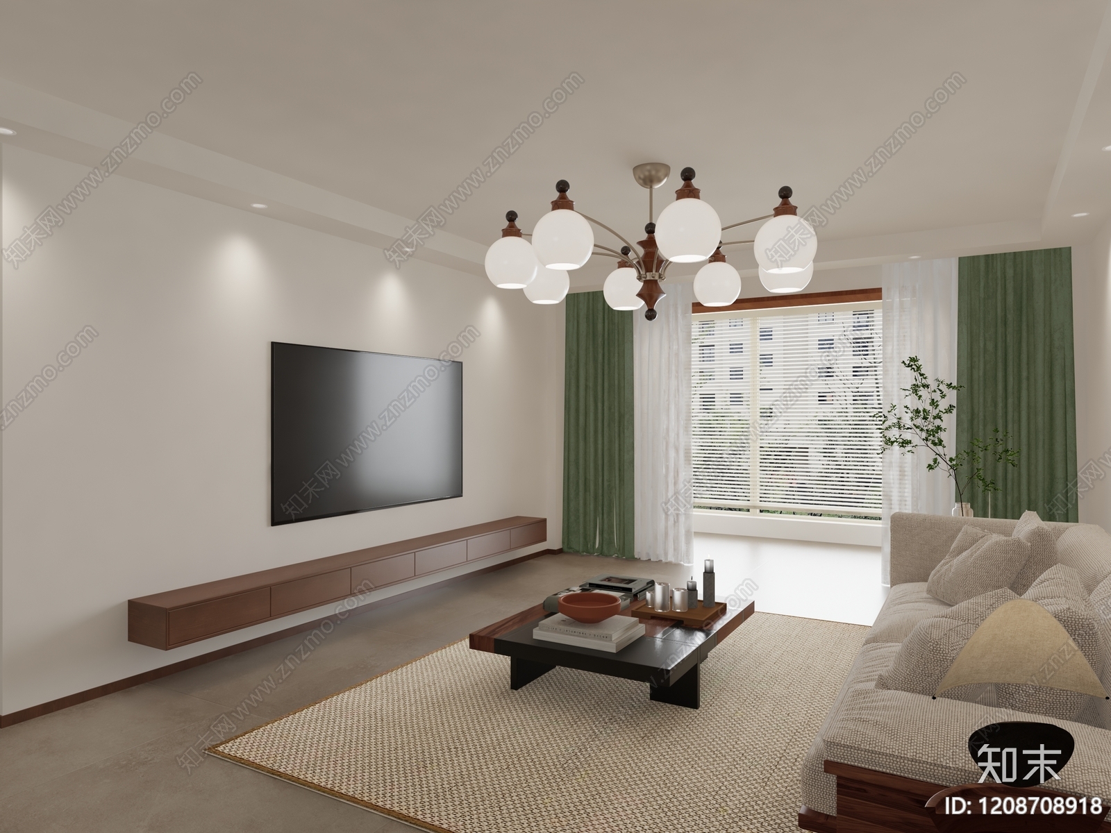 原木风家居餐厅3D模型下载【ID:1208708918】