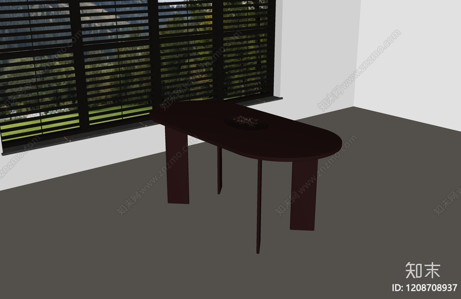 现代意式餐桌SU模型下载【ID:1208708937】