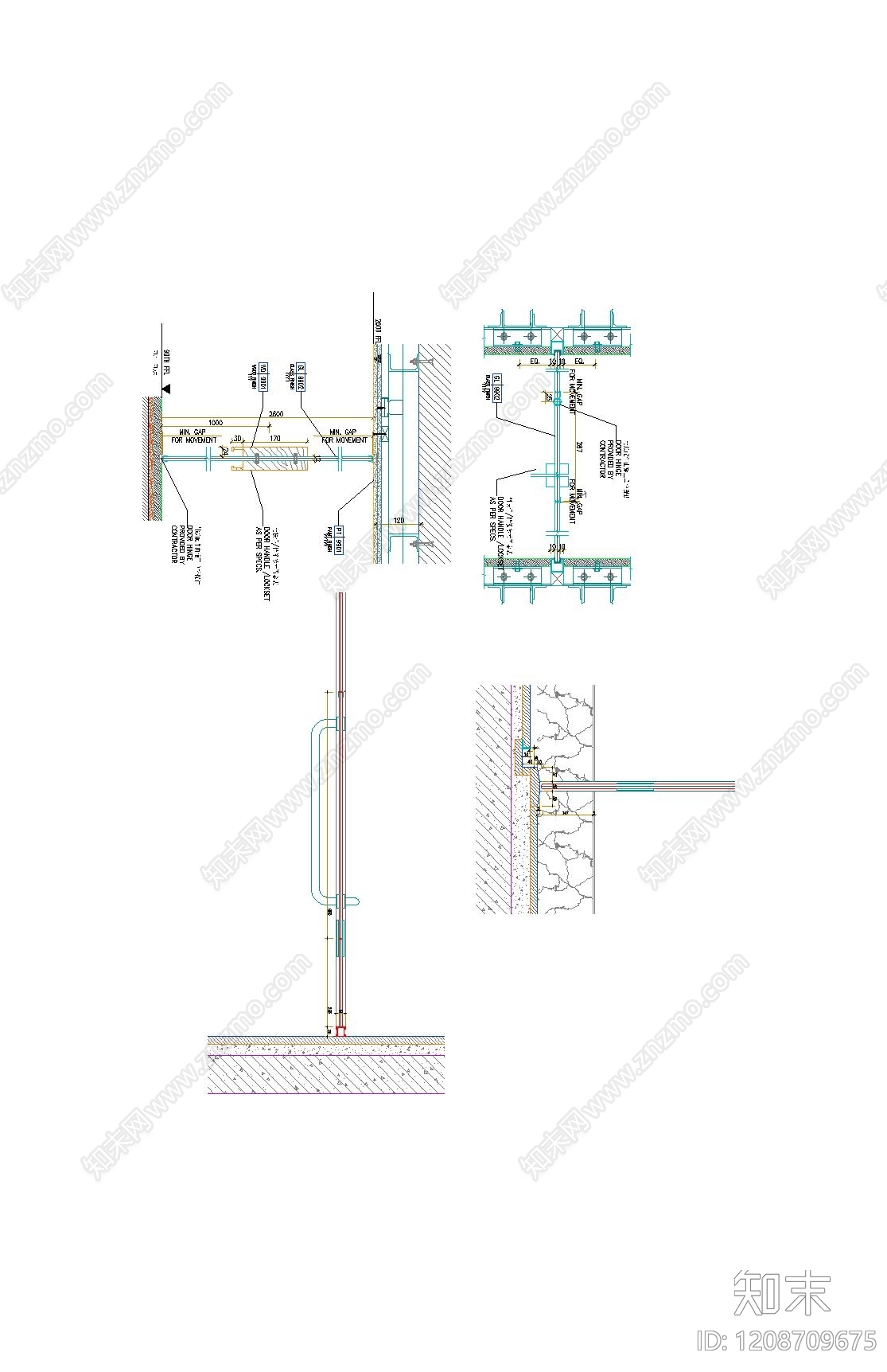 卫生间隔断施工图下载【ID:1208709675】