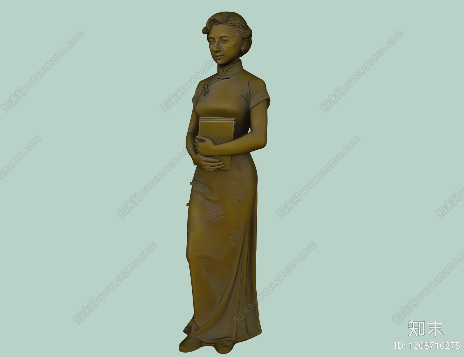 新中式雕塑摆件3D模型下载【ID:1208710275】