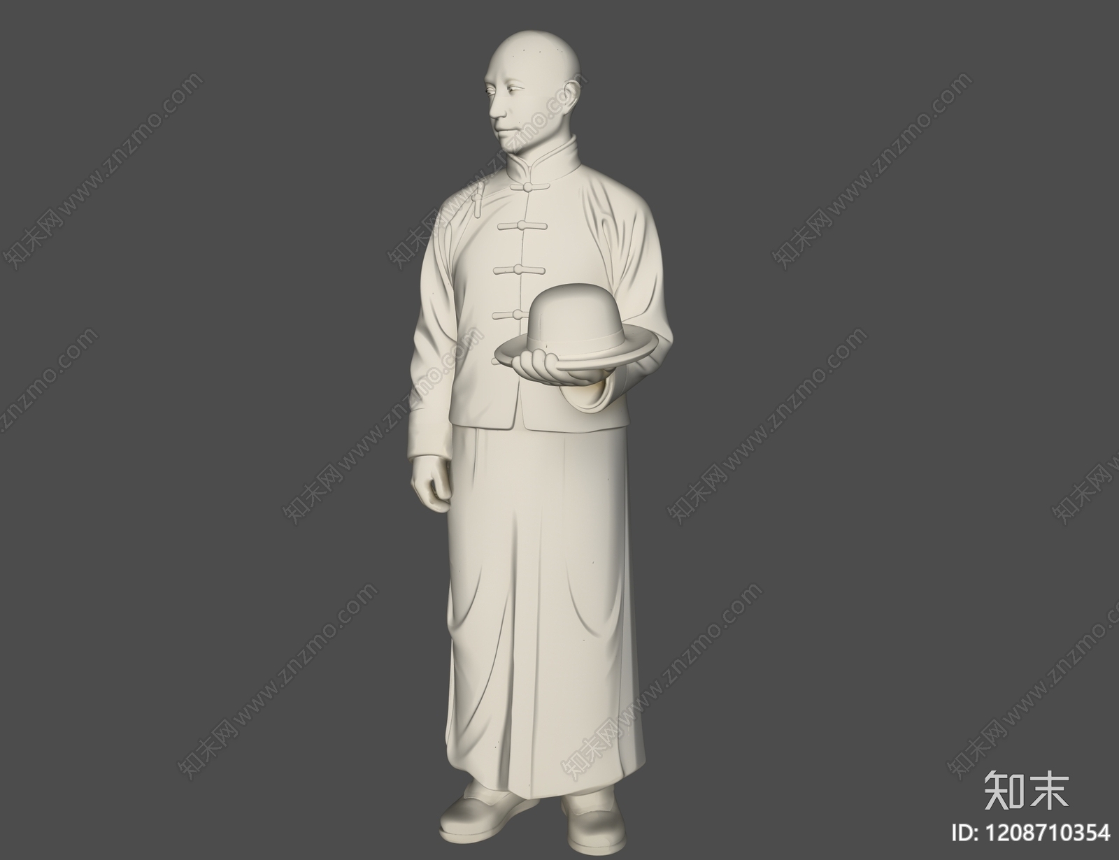 新中式雕塑摆件3D模型下载【ID:1208710354】