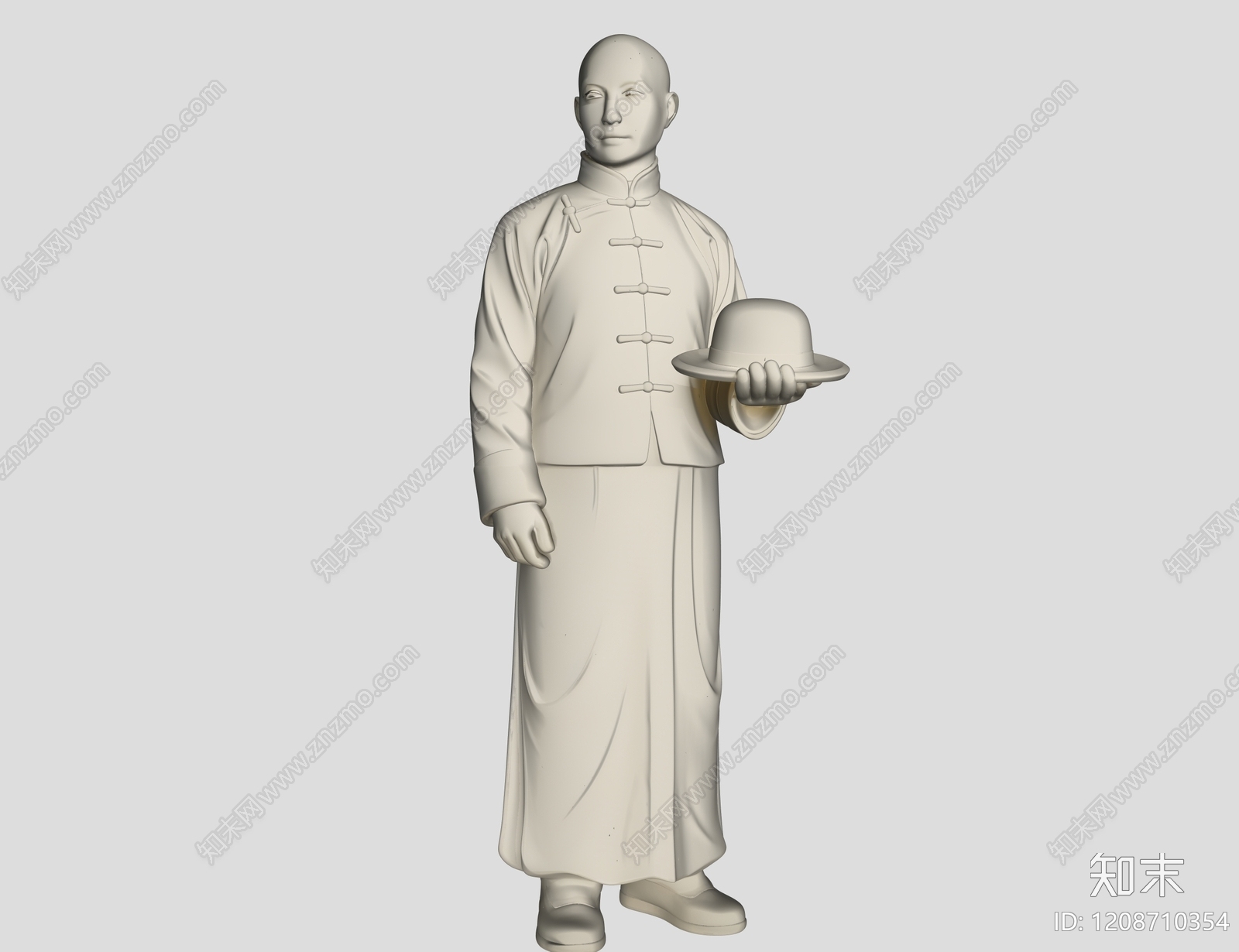 新中式雕塑摆件3D模型下载【ID:1208710354】
