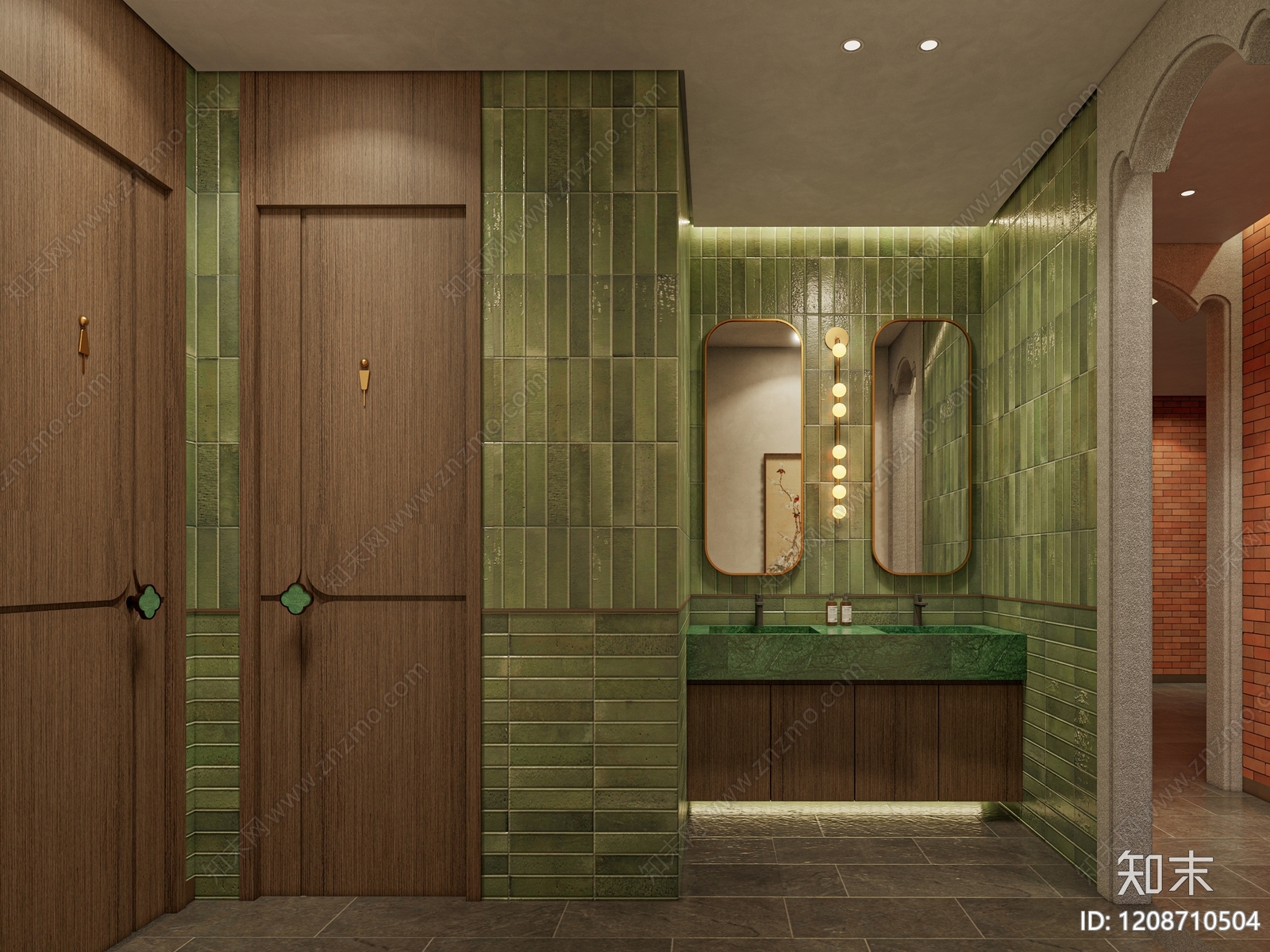 新中式中式茶餐厅SU模型下载【ID:1208710504】