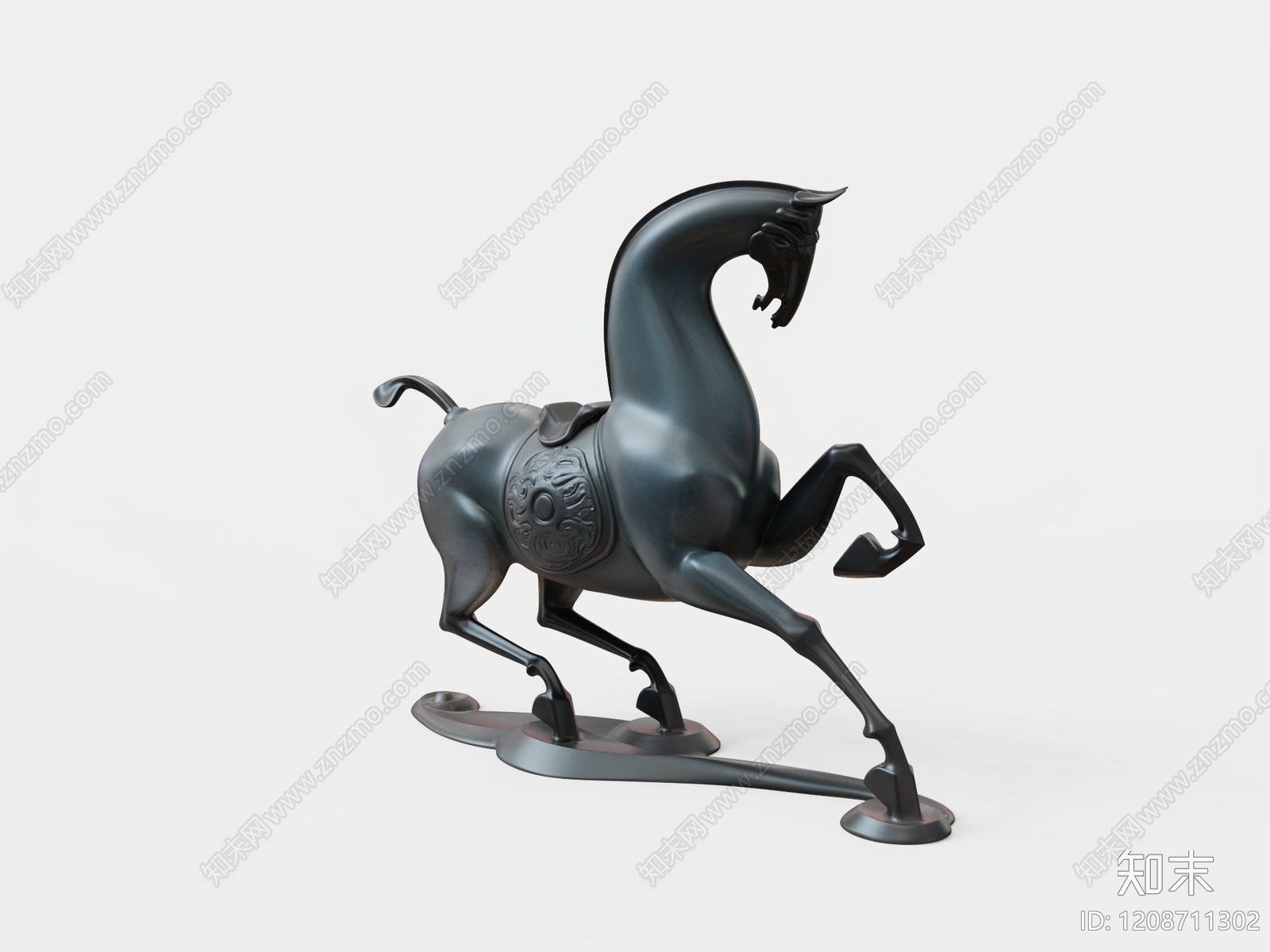 新中式雕塑摆件3D模型下载【ID:1208711302】