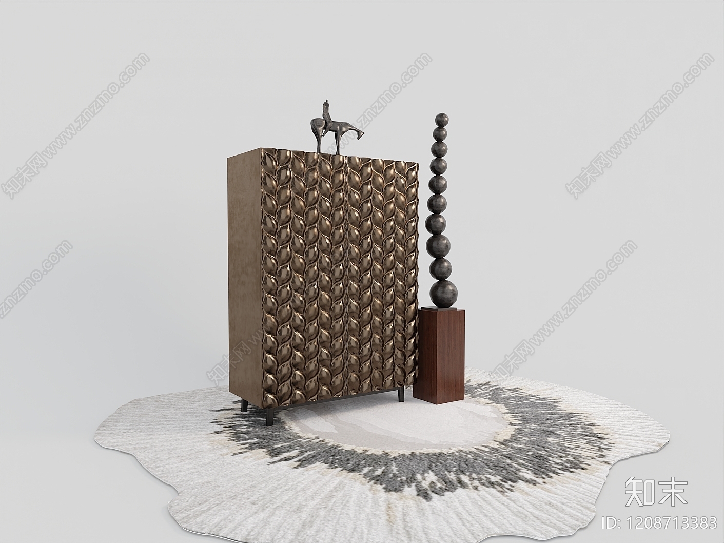 现代轻奢其他柜子3D模型下载【ID:1208713383】