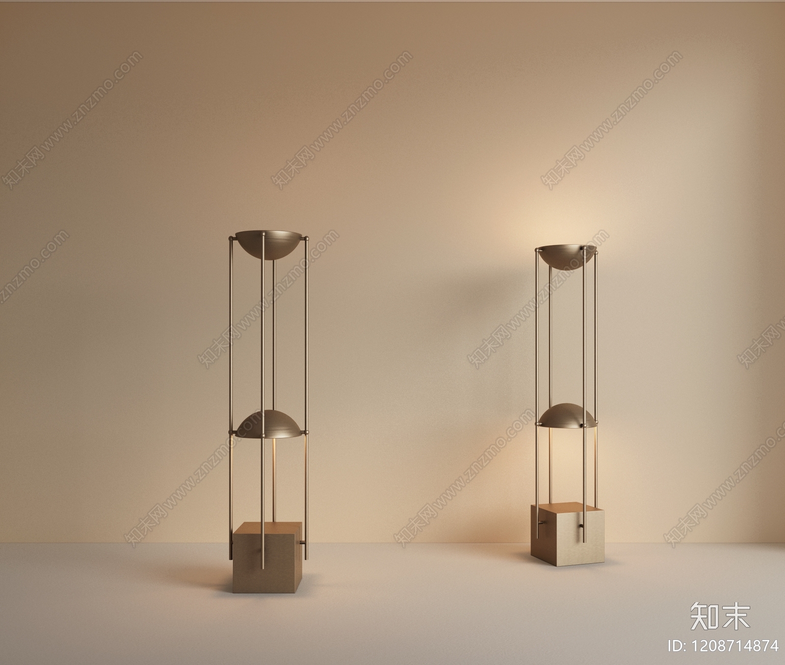 极简落地灯3D模型下载【ID:1208714874】