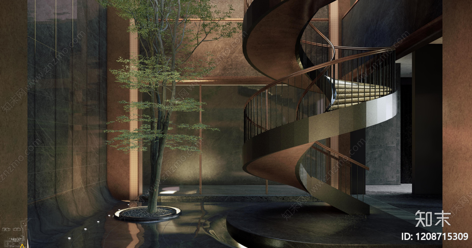 现代轻奢示范区景观下载【ID:1208715309】