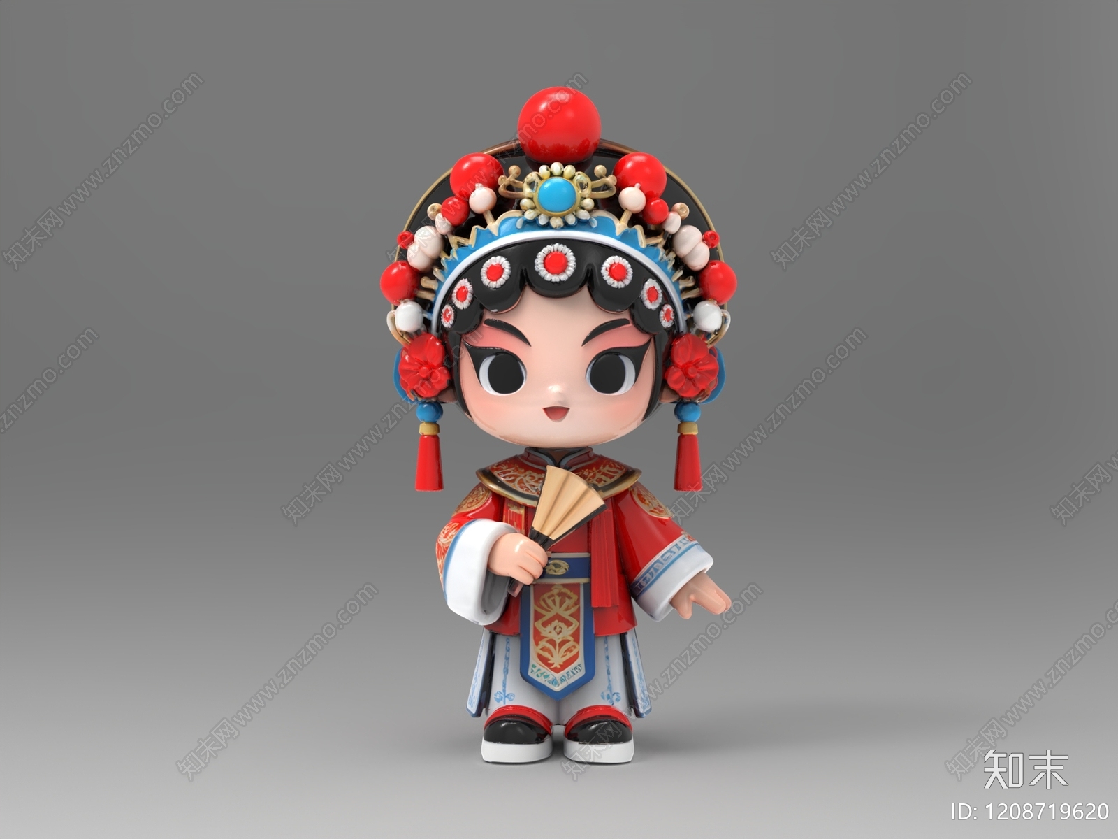 新中式中式IP形象SU模型下载【ID:1208719620】