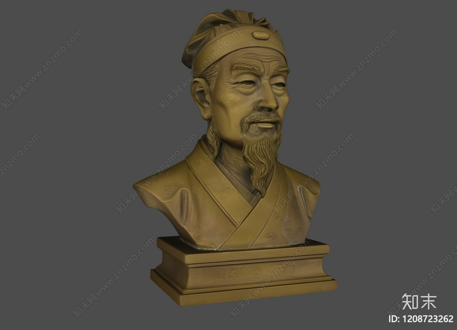 新中式雕塑摆件3D模型下载【ID:1208723262】