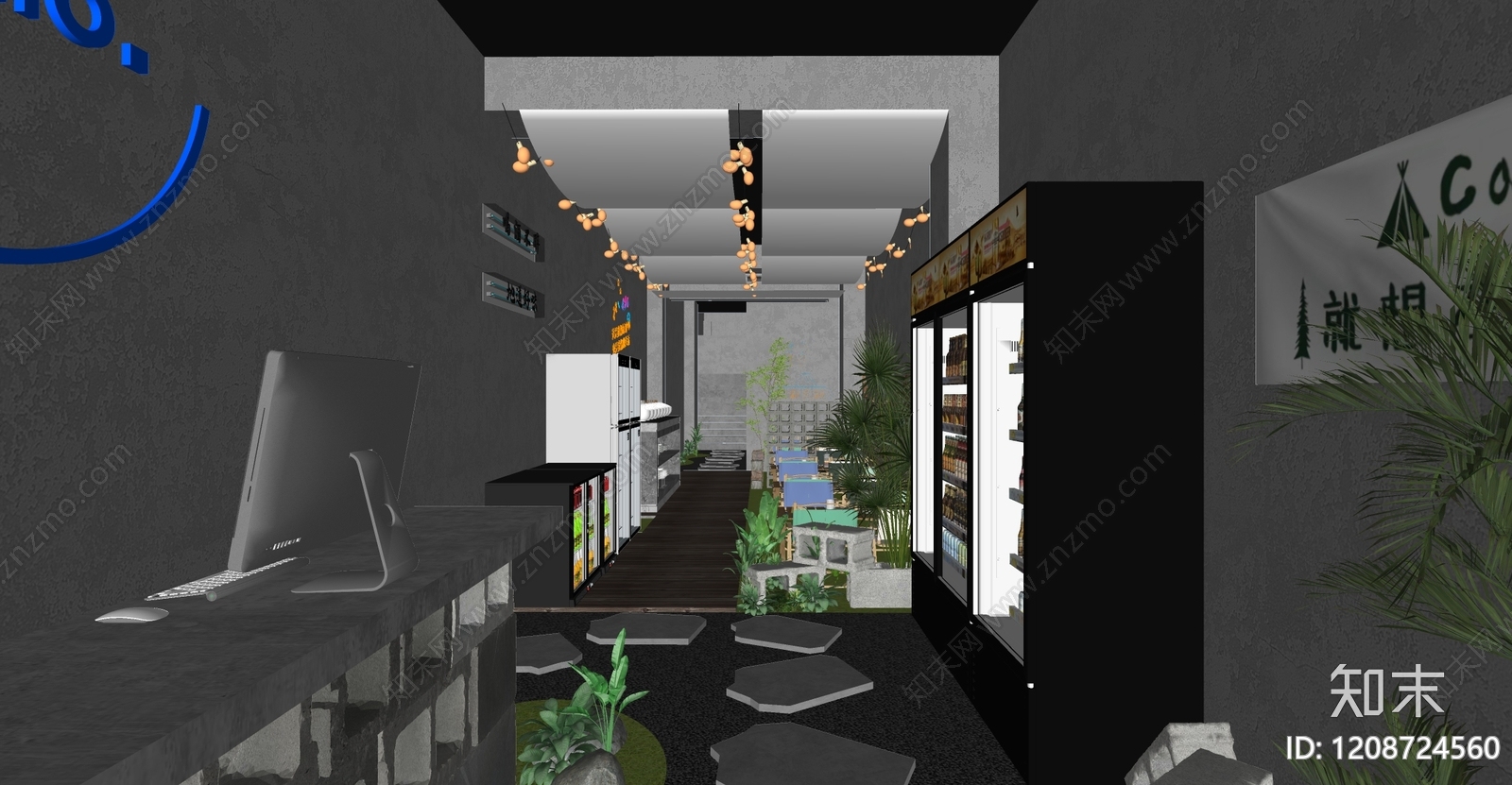 工业现代火锅店SU模型下载【ID:1208724560】