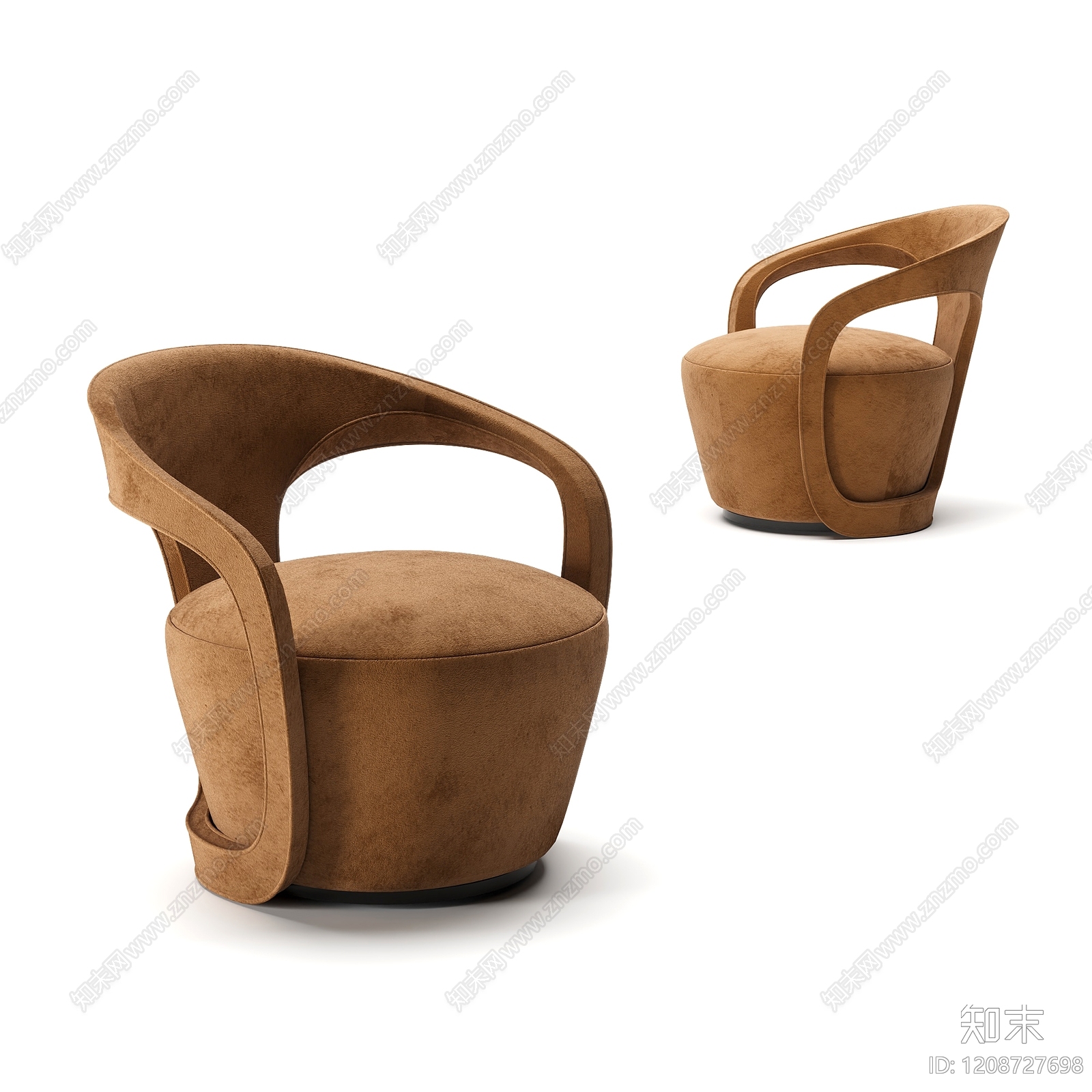 现代简约休闲椅3D模型下载【ID:1208727698】