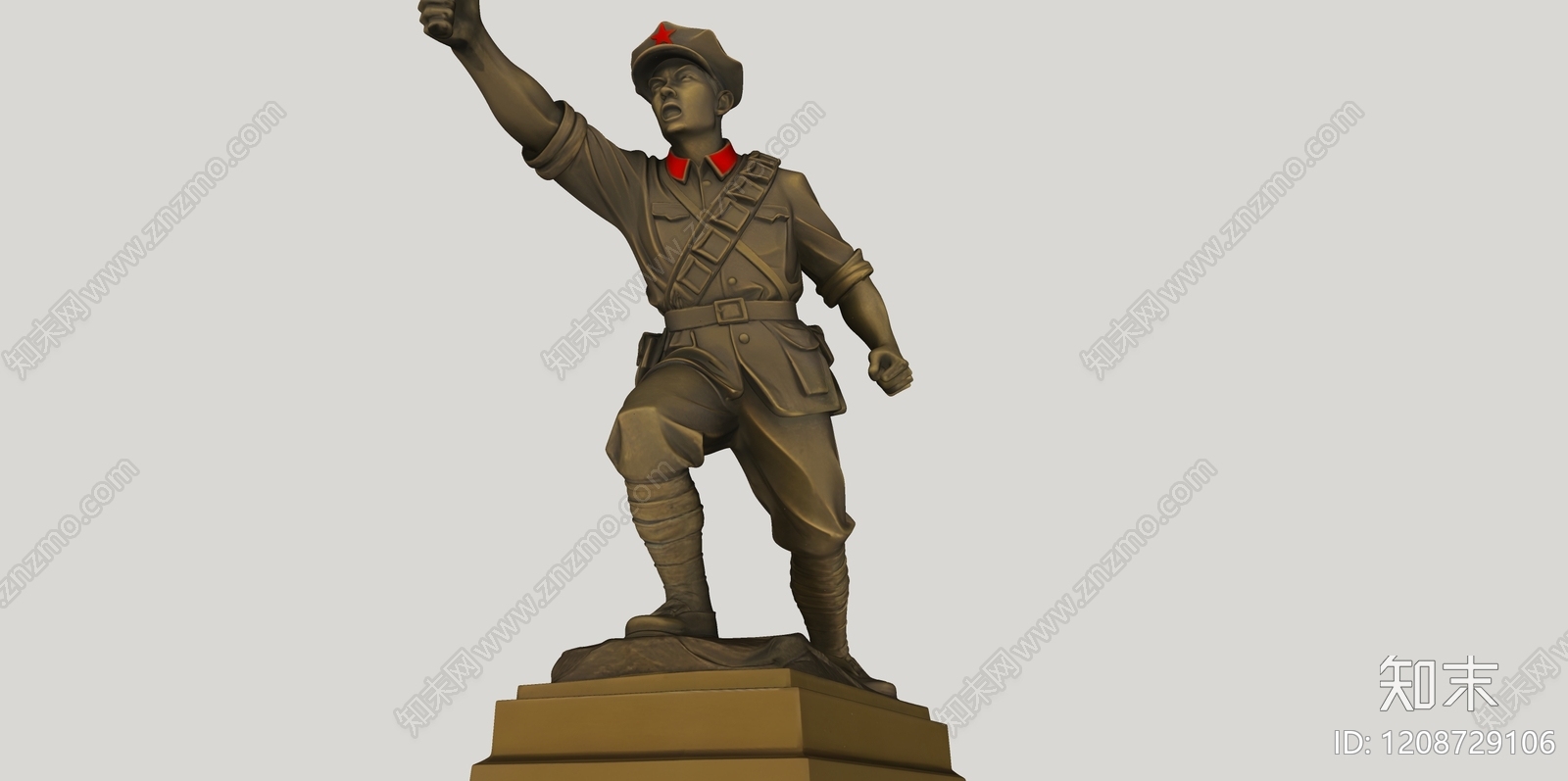 新中式雕塑摆件3D模型下载【ID:1208729106】