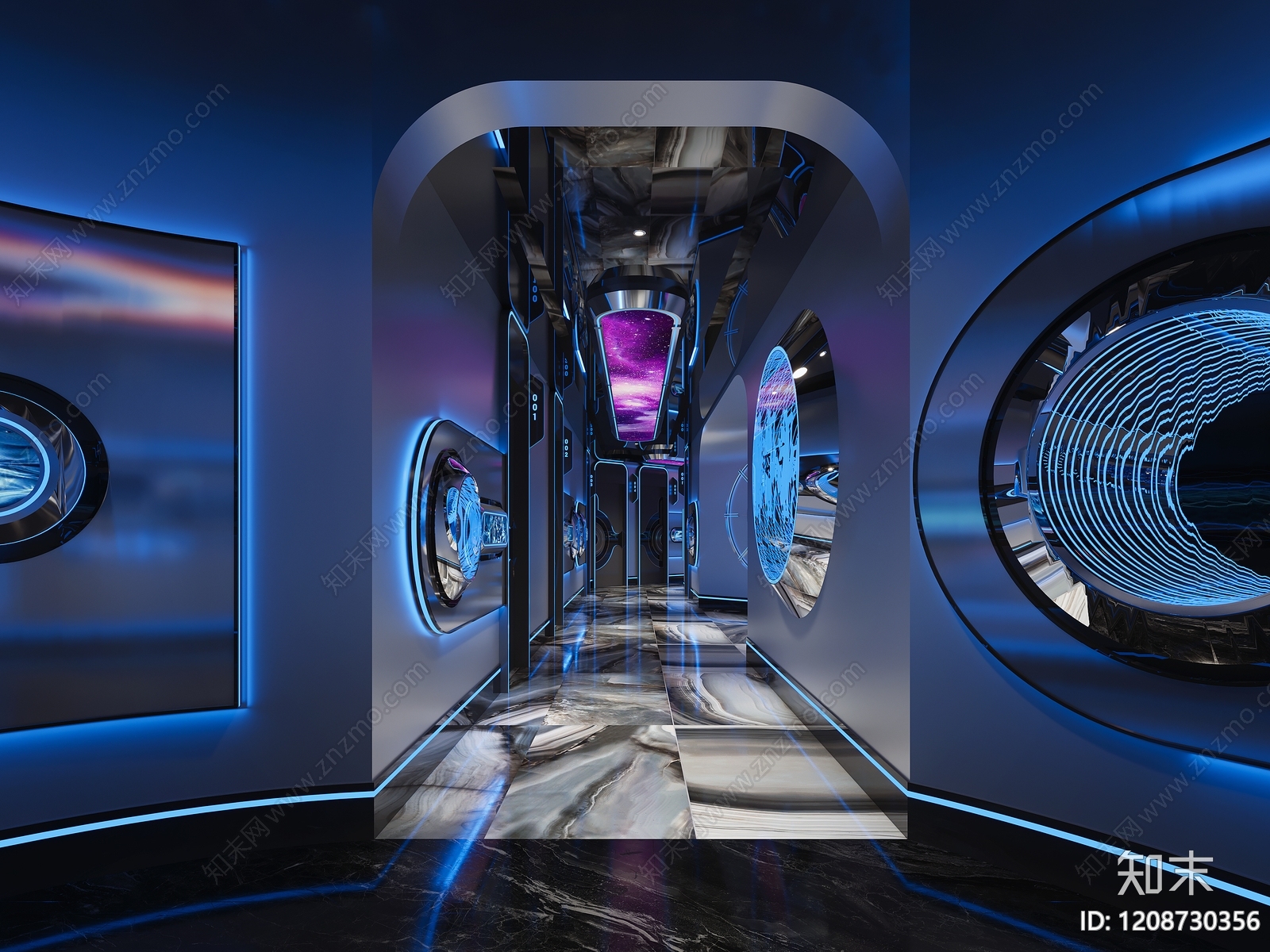 赛博朋克风KTV3D模型下载【ID:1208730356】