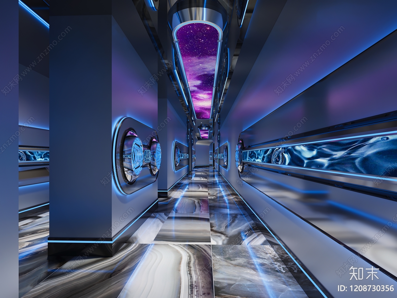 赛博朋克风KTV3D模型下载【ID:1208730356】