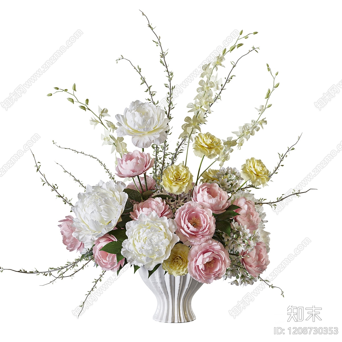 法式花艺3D模型下载【ID:1208730353】