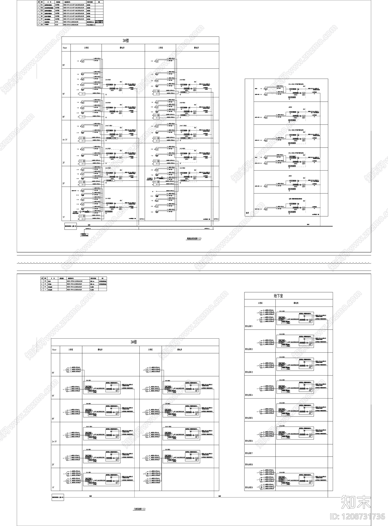 通信网络系统cad施工图下载【ID:1208731736】