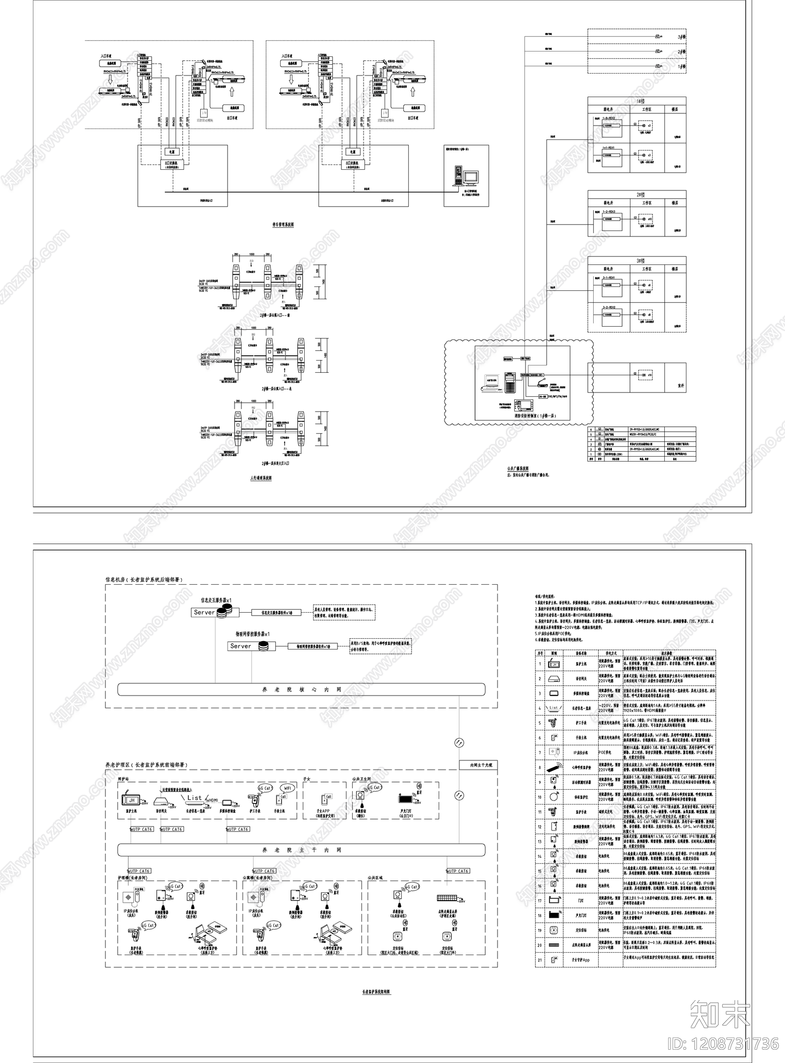 通信网络系统cad施工图下载【ID:1208731736】