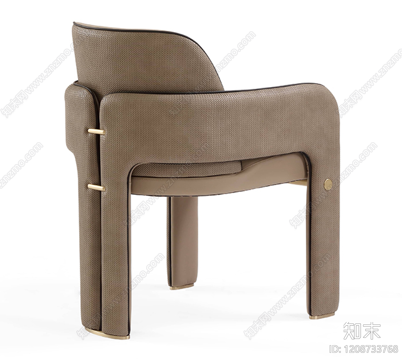 意式轻奢休闲椅3D模型下载【ID:1208733768】