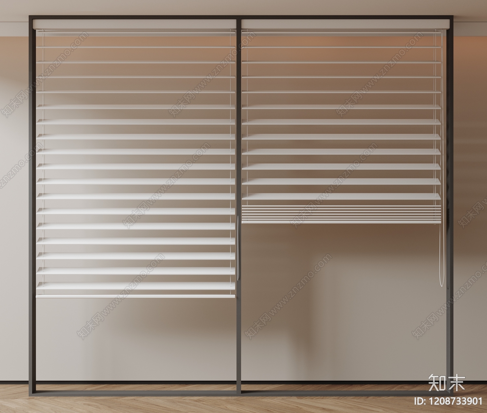 极简百叶帘3D模型下载【ID:1208733901】