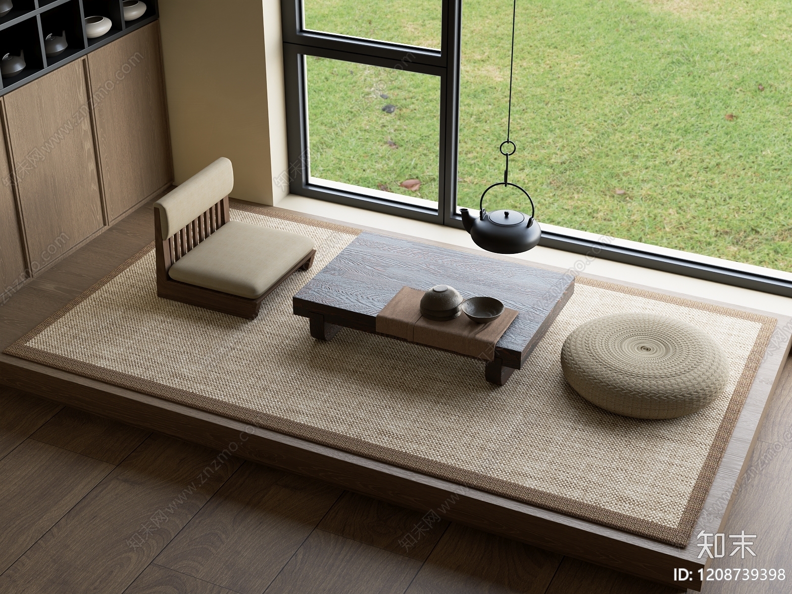 新中式茶桌椅3D模型下载【ID:1208739398】