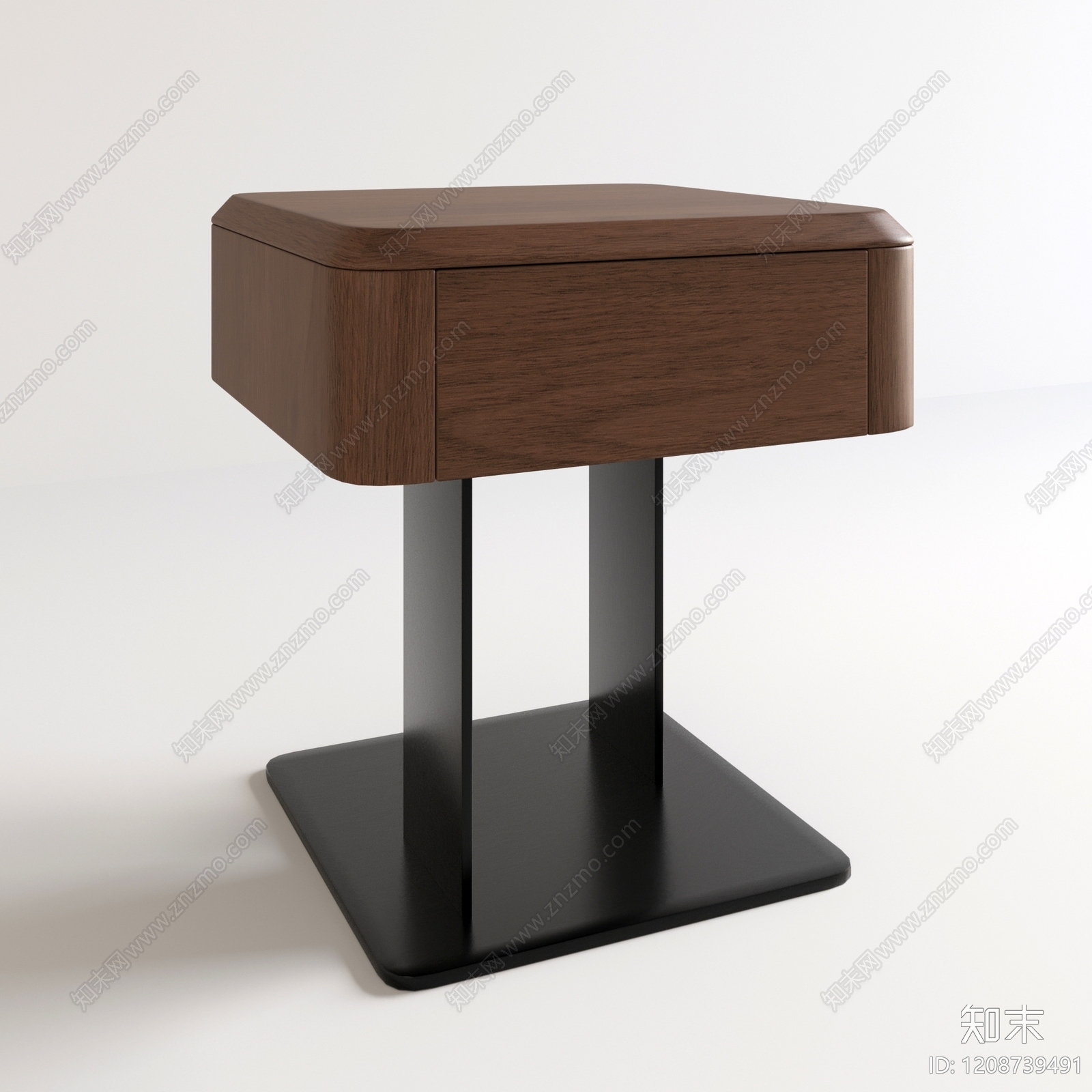 现代极简床头柜3D模型下载【ID:1208739491】