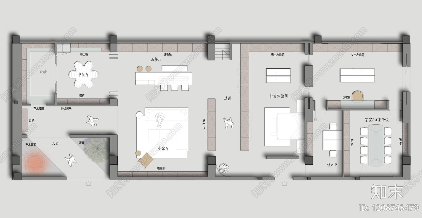 家具展厅施工图下载【ID:1208743479】